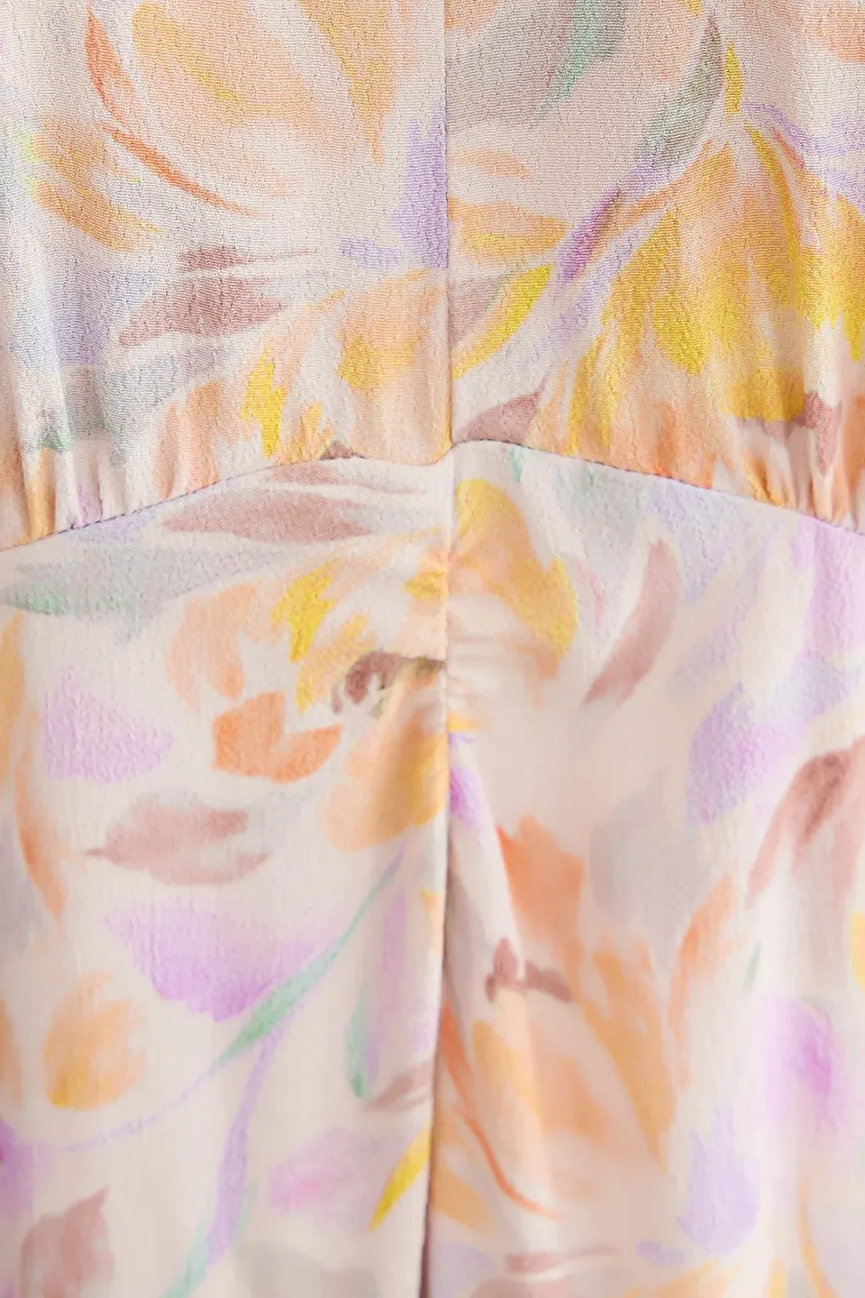 Printed Maxi Dress with V-Neck and Ruched Back 6