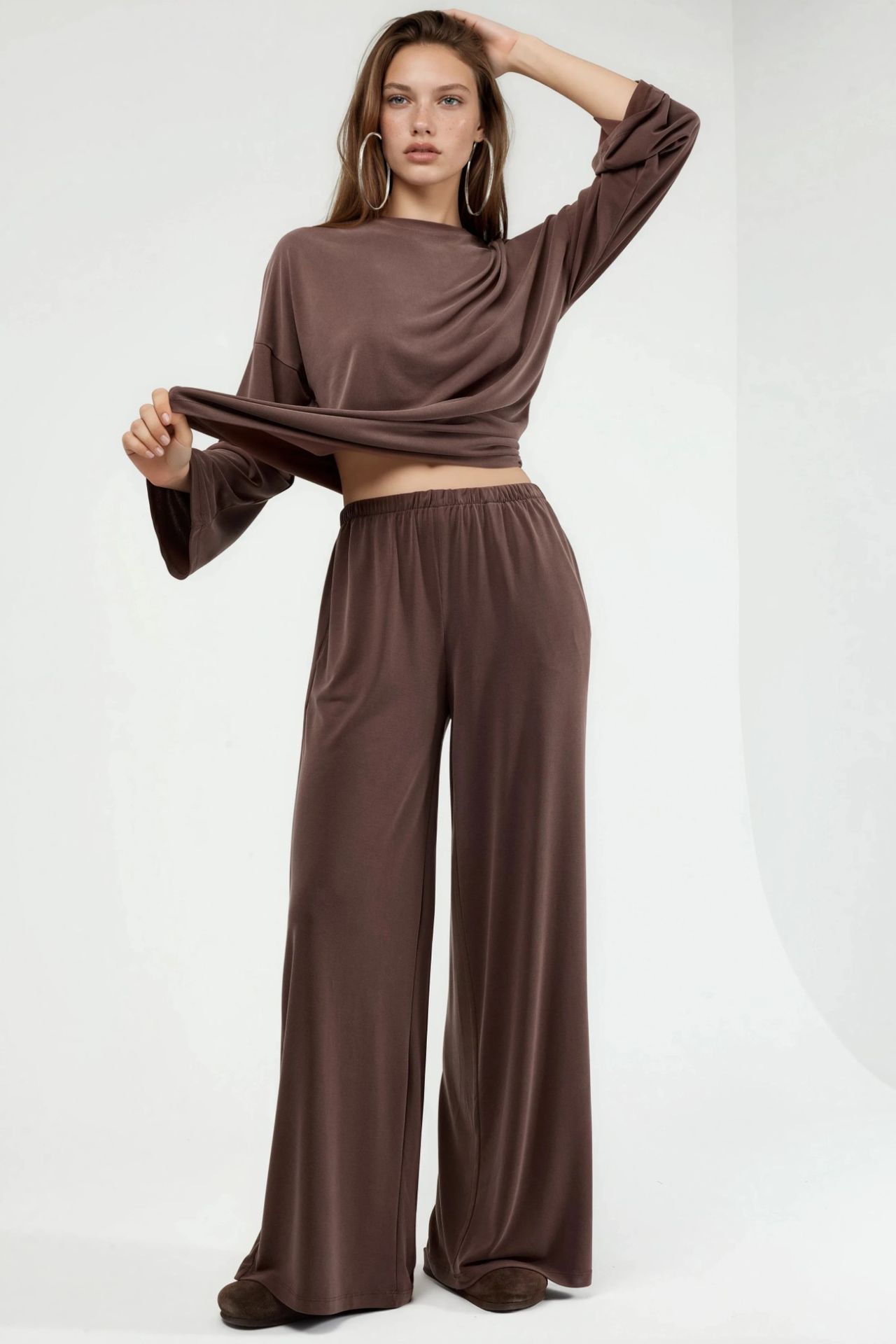 BUSEM Pull On Straight Leg Pants 1