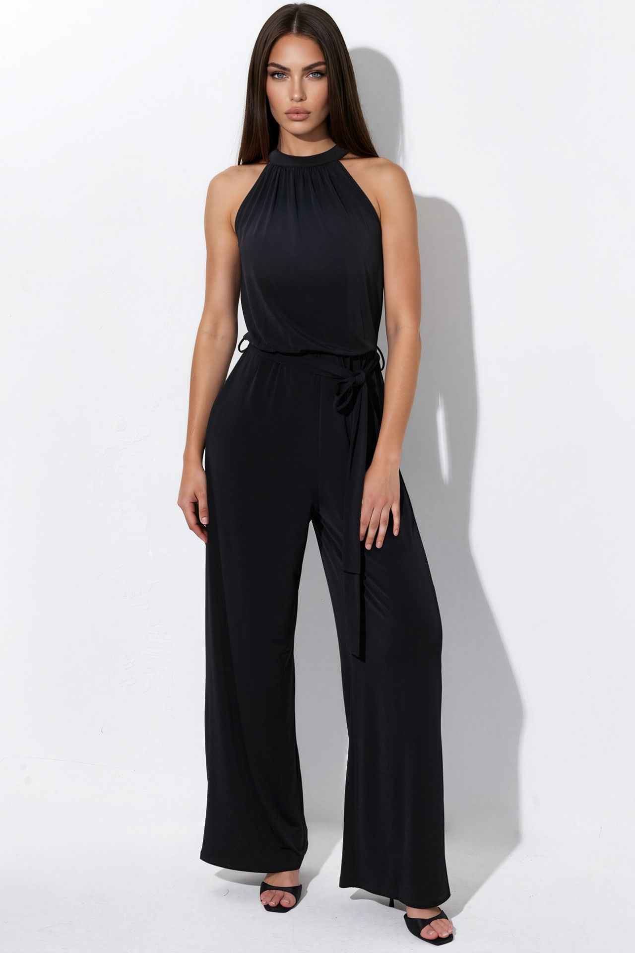 Wide Leg Halter Neck Jumpsuit 1