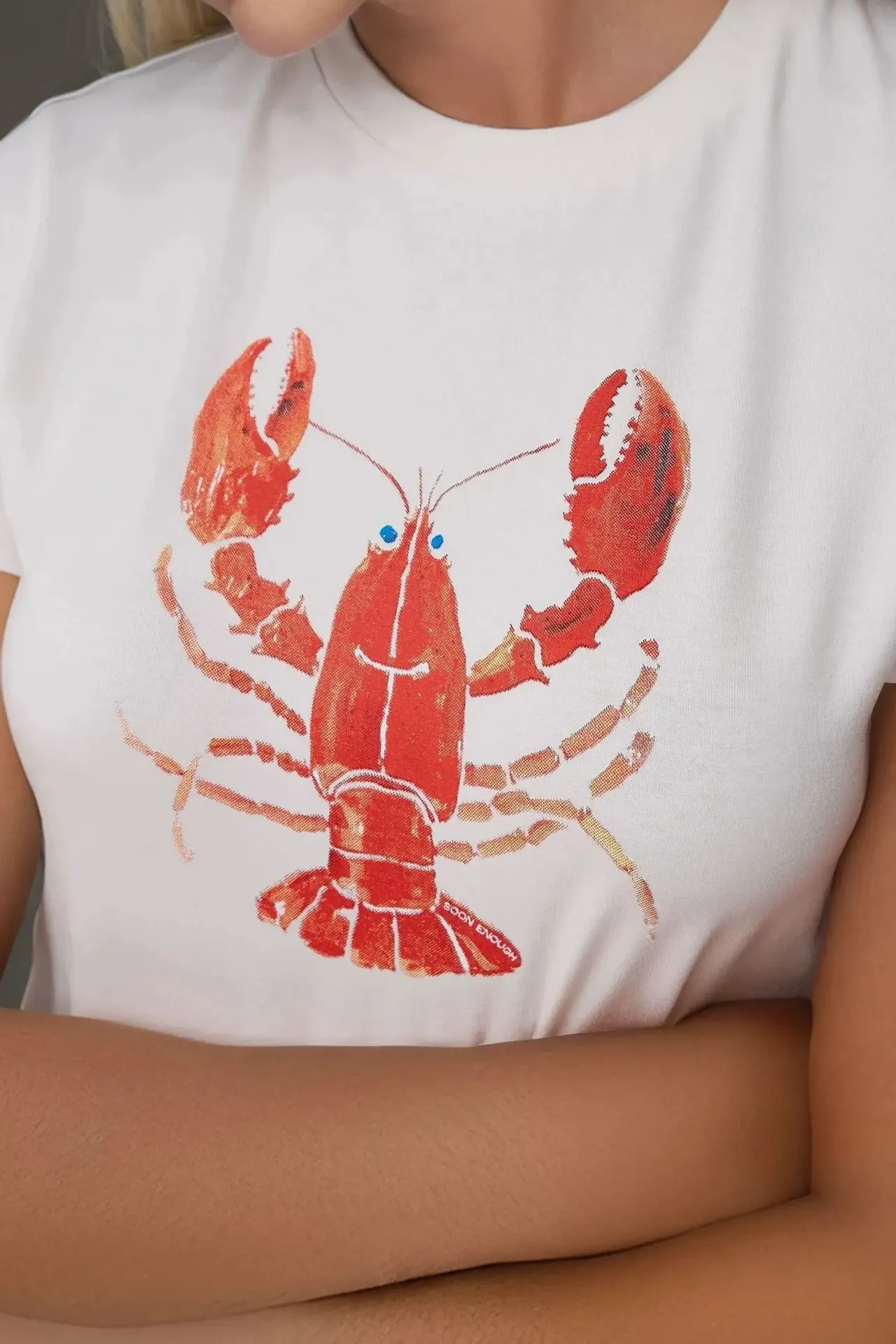 Crew Neck Printed Baby Tee