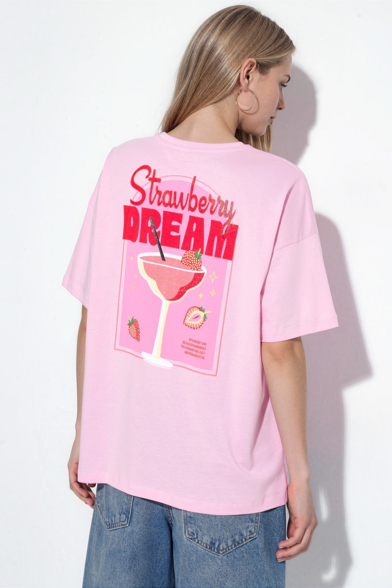 Oversized Printed Crew Neck T-Shirt 2