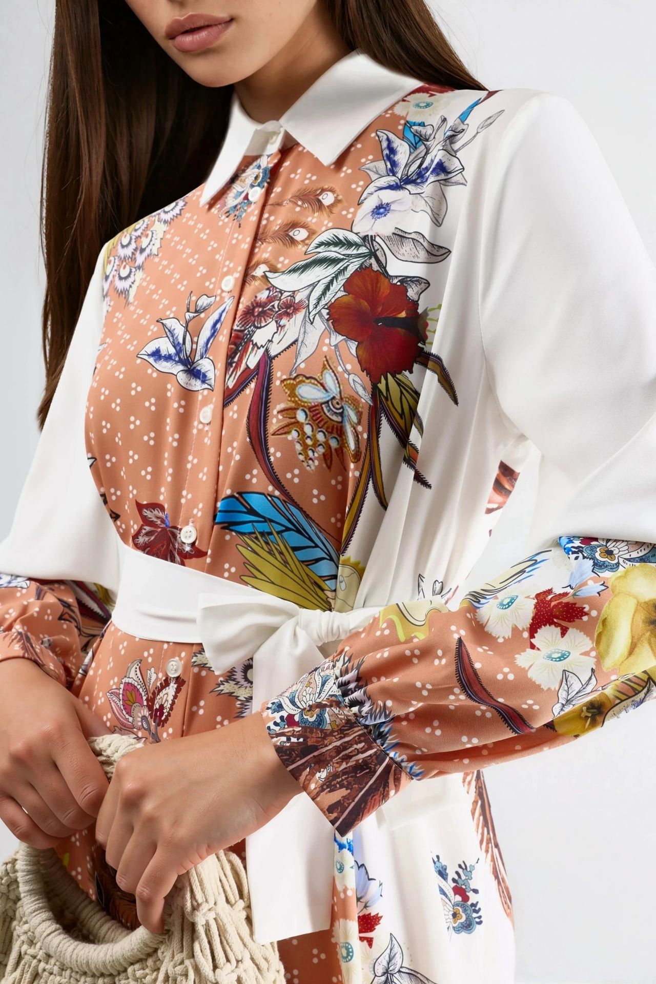 MSN Floral Maxi Dress with Button Closure 5