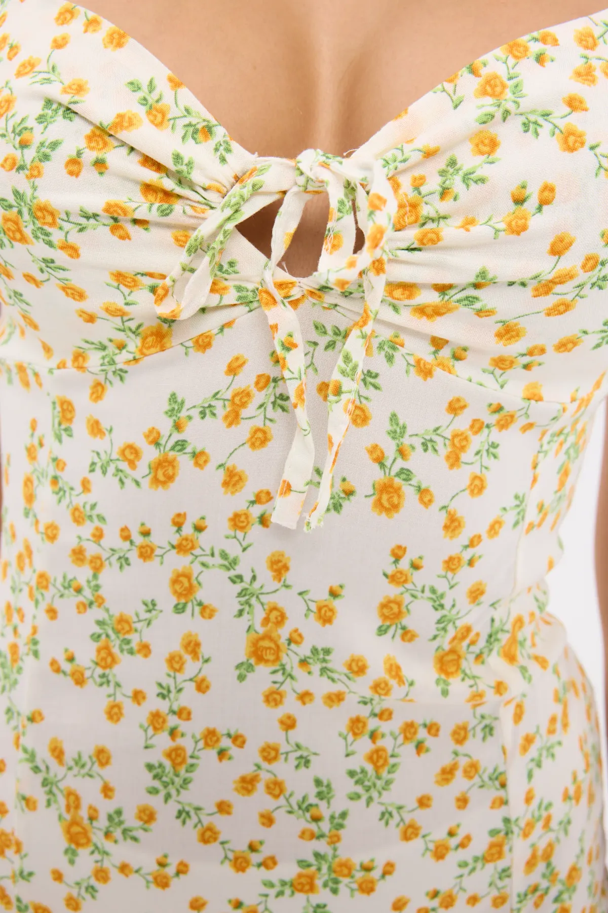 Floral Off Shoulder Side Slit Midi Dress 5