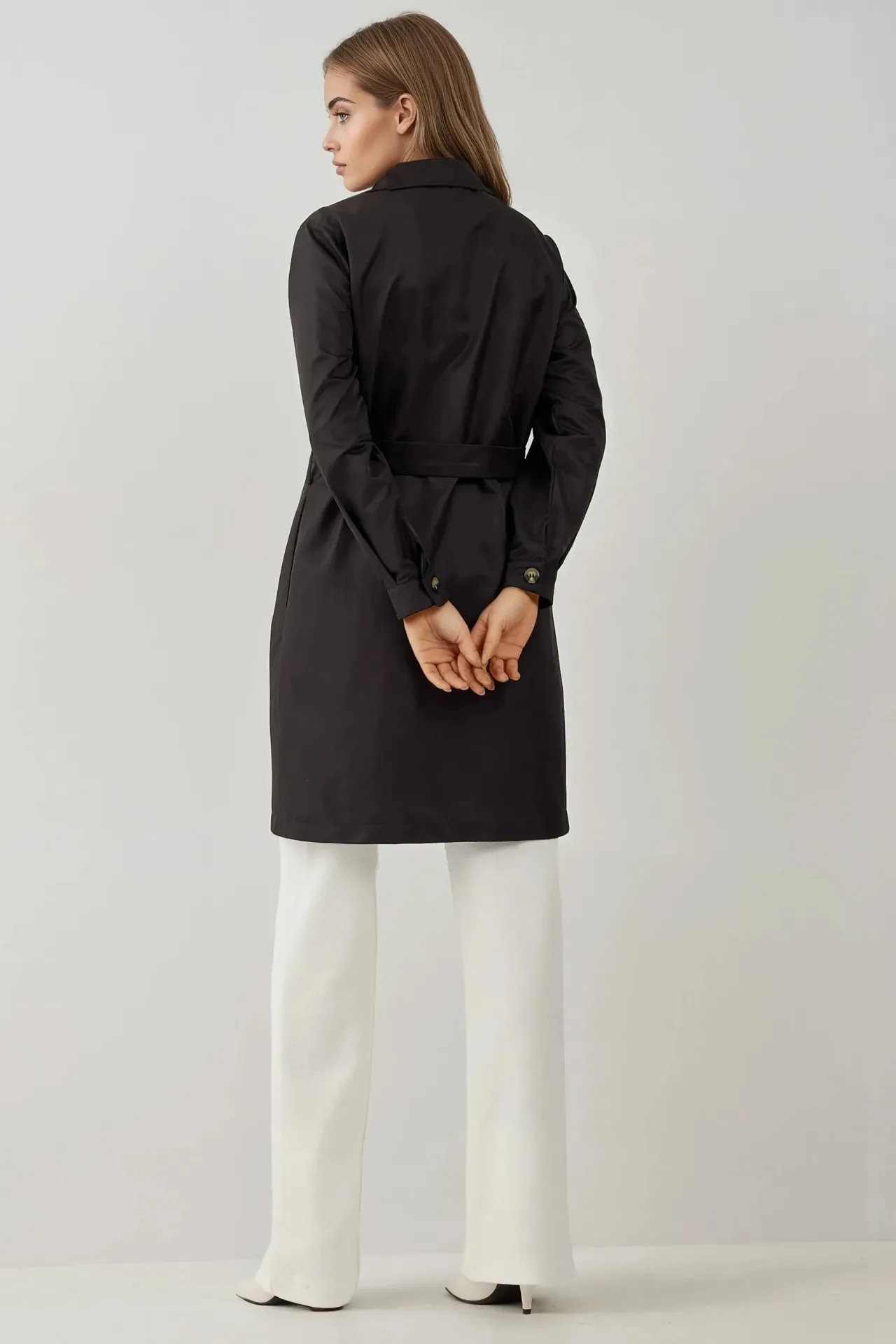 BDART Double Breasted Elastic Trench Coat 3