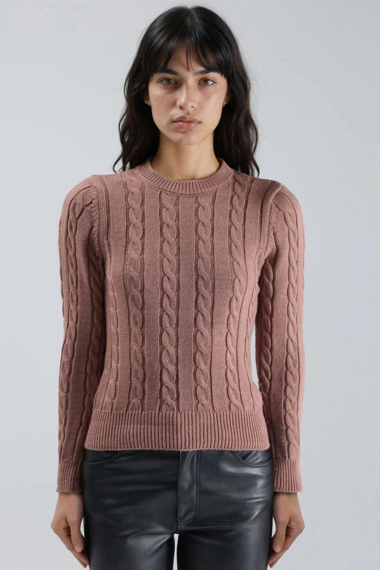 MY FASHION Fitted Cable Knit Sweater 8