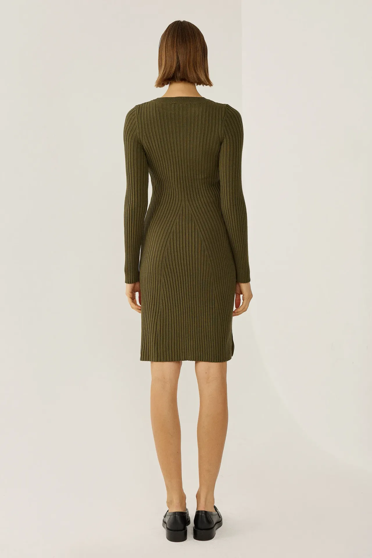 Knit Crew Neck Dress