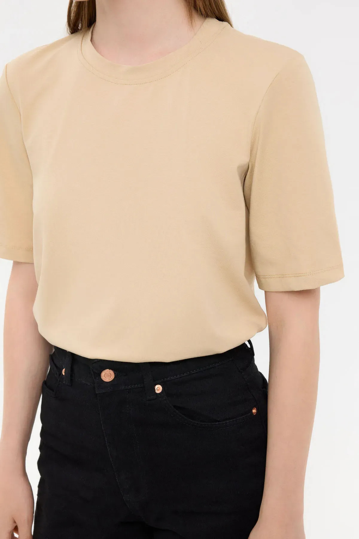 Basic Short Sleeve Crew Neck T-Shirt 5