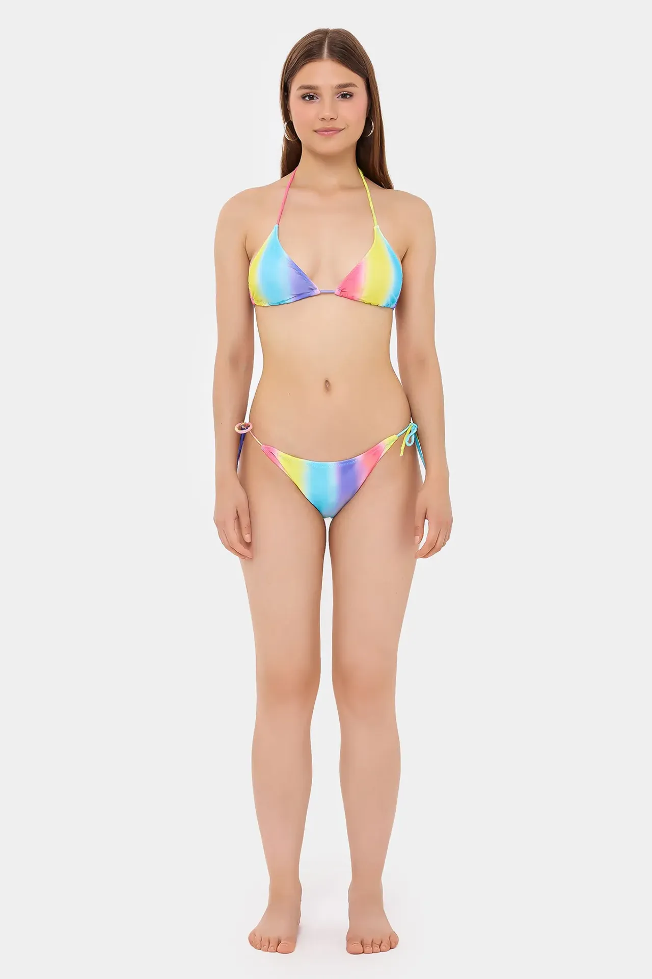 Tie Dye Triangle Tie Side Bikini set