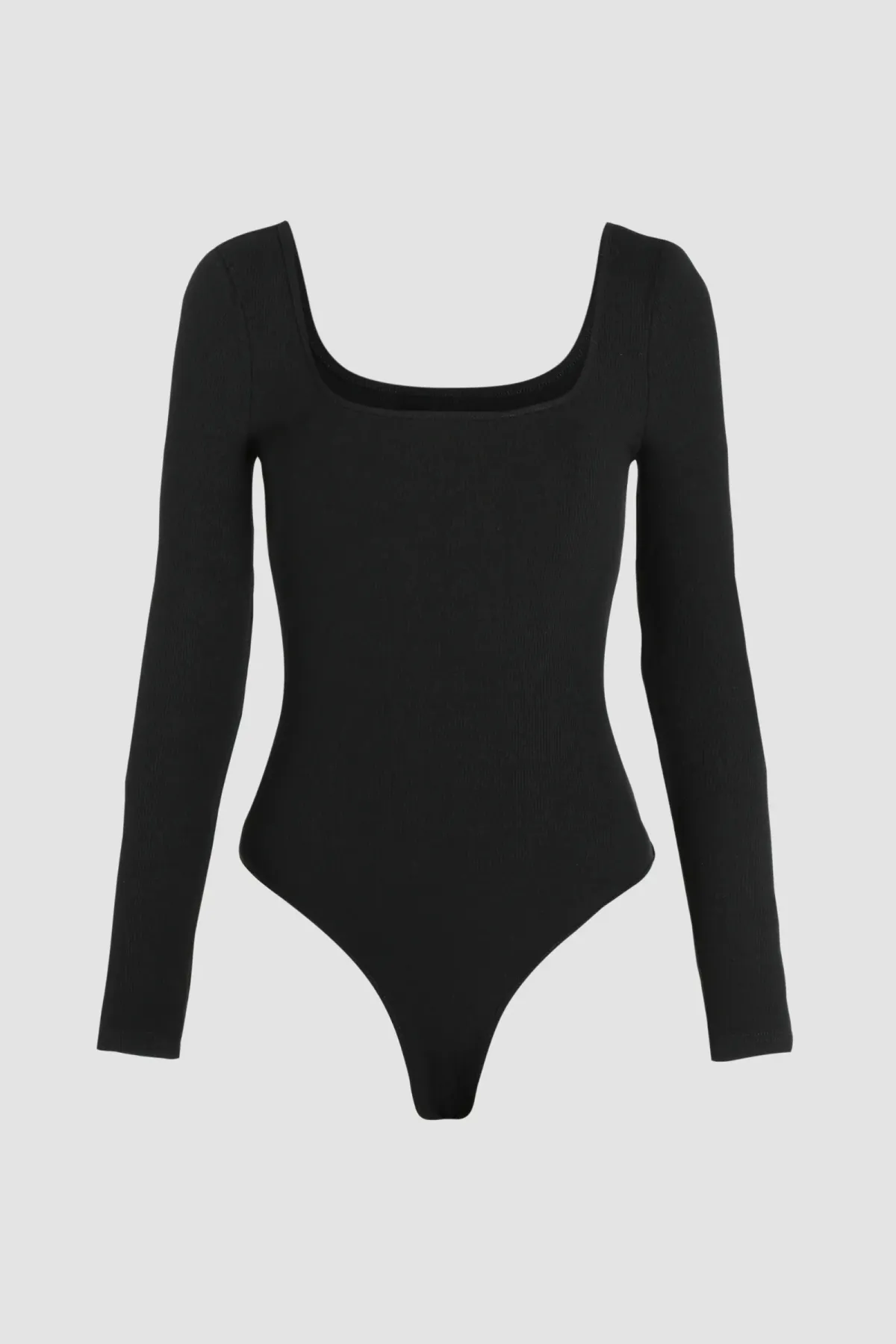 Square Neck Long Sleeve Bodysuit 1