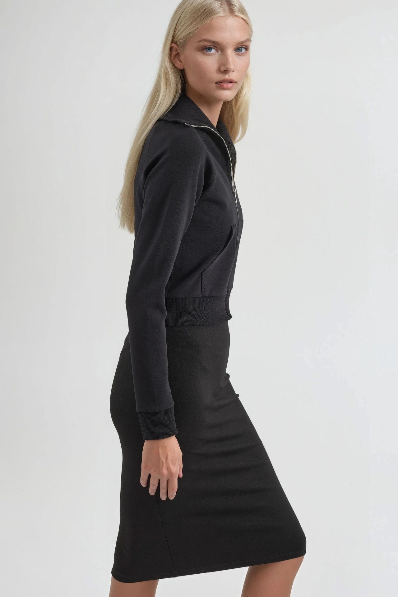 BUSEM Zippered Cotton Jacket with Pockets 4