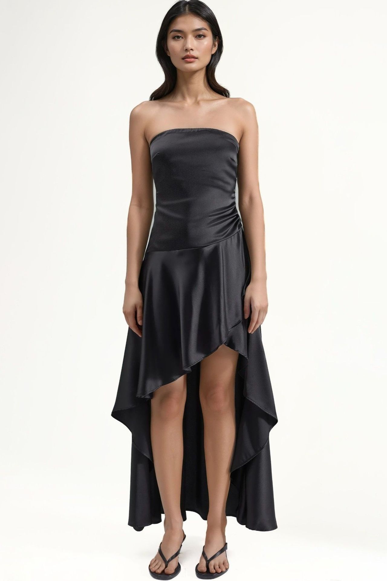 Strapless Frilly Detail Dress 8
