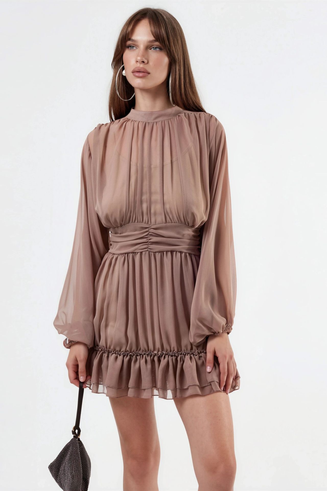MSN Frilly Turtleneck Mini Dress 7