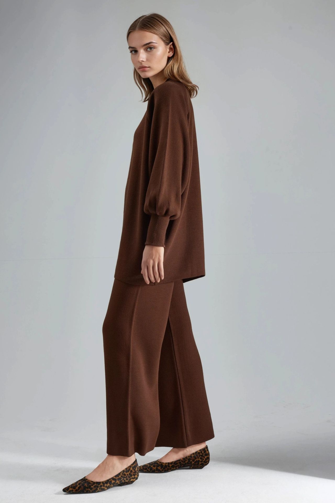 MY FASHION Loose Fit Sweater & Pants Knit Co-ord Set 4