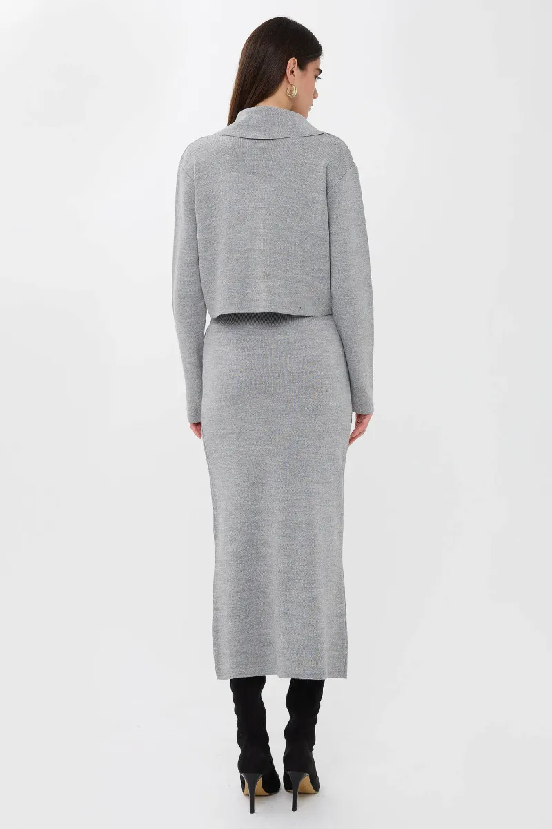 Knit Co-Ord Set with Button Detail 4