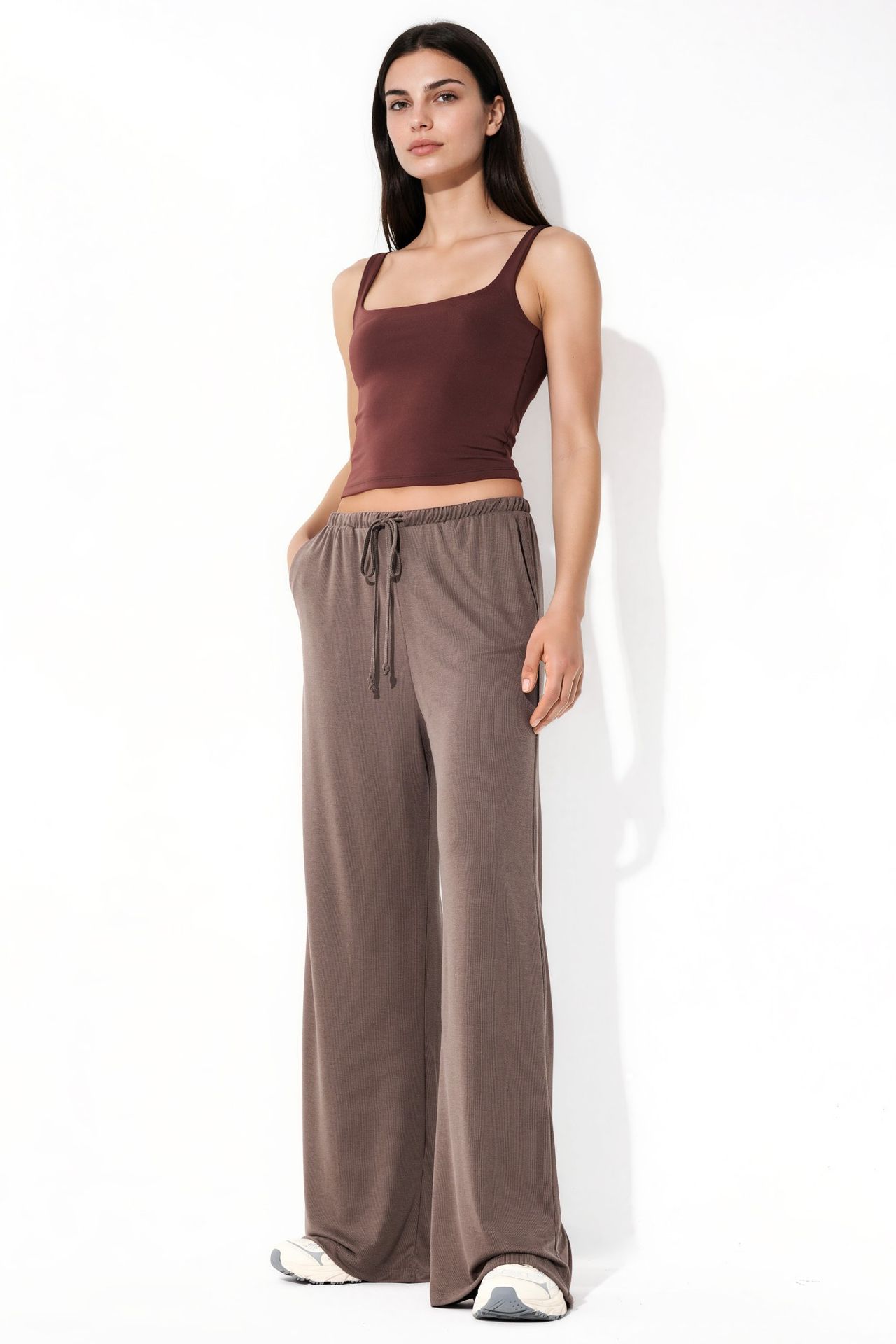 BUSEM Wide Leg Drawstring Trousers 2
