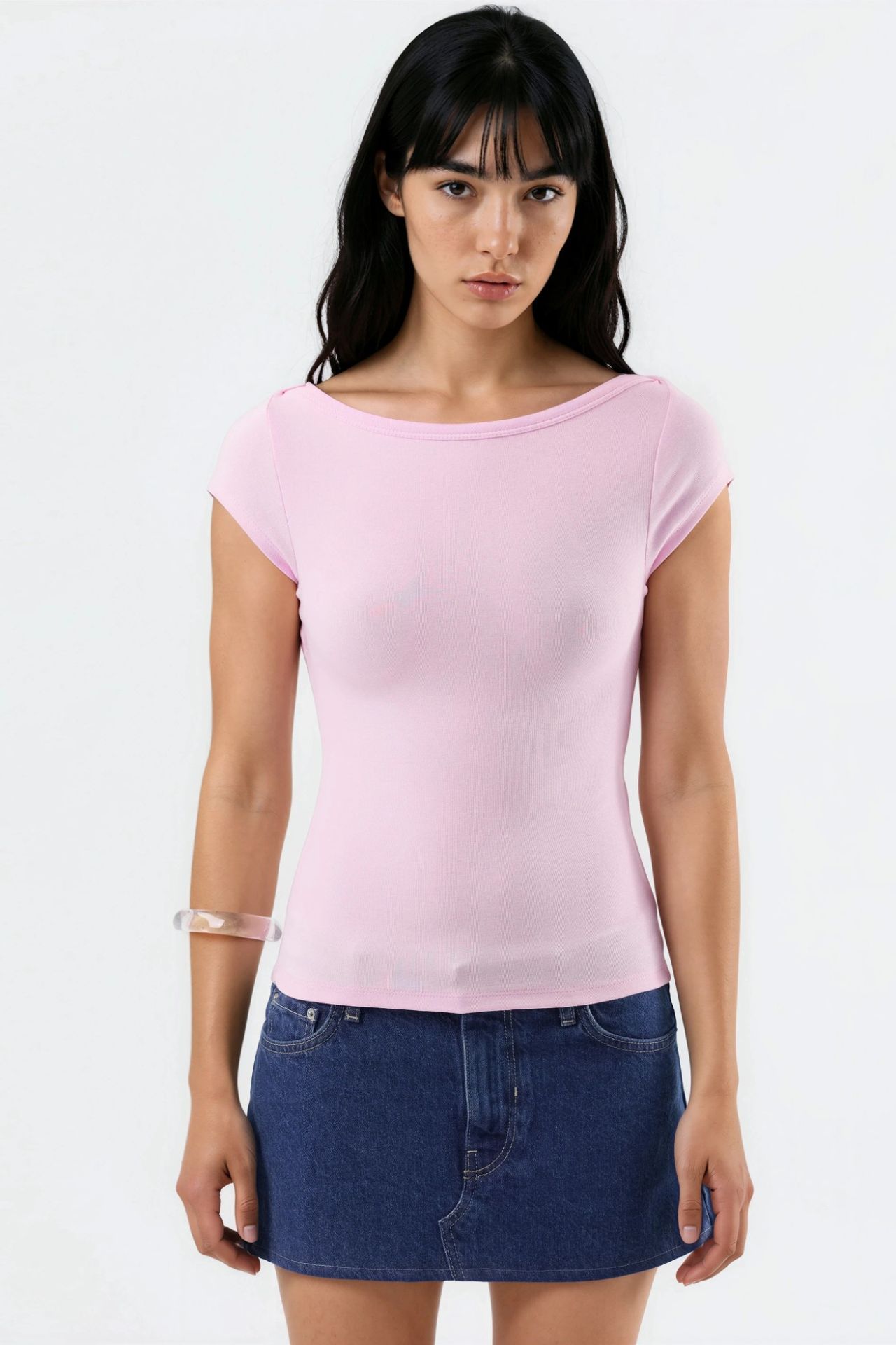 BUSEM Slim Fit Boat Neck Blouse 7