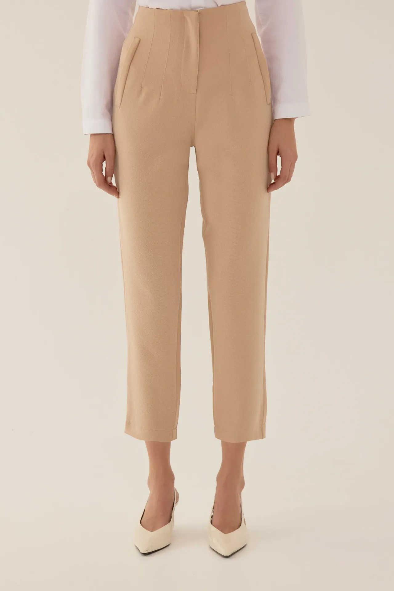 High Waist Cigarette Pants