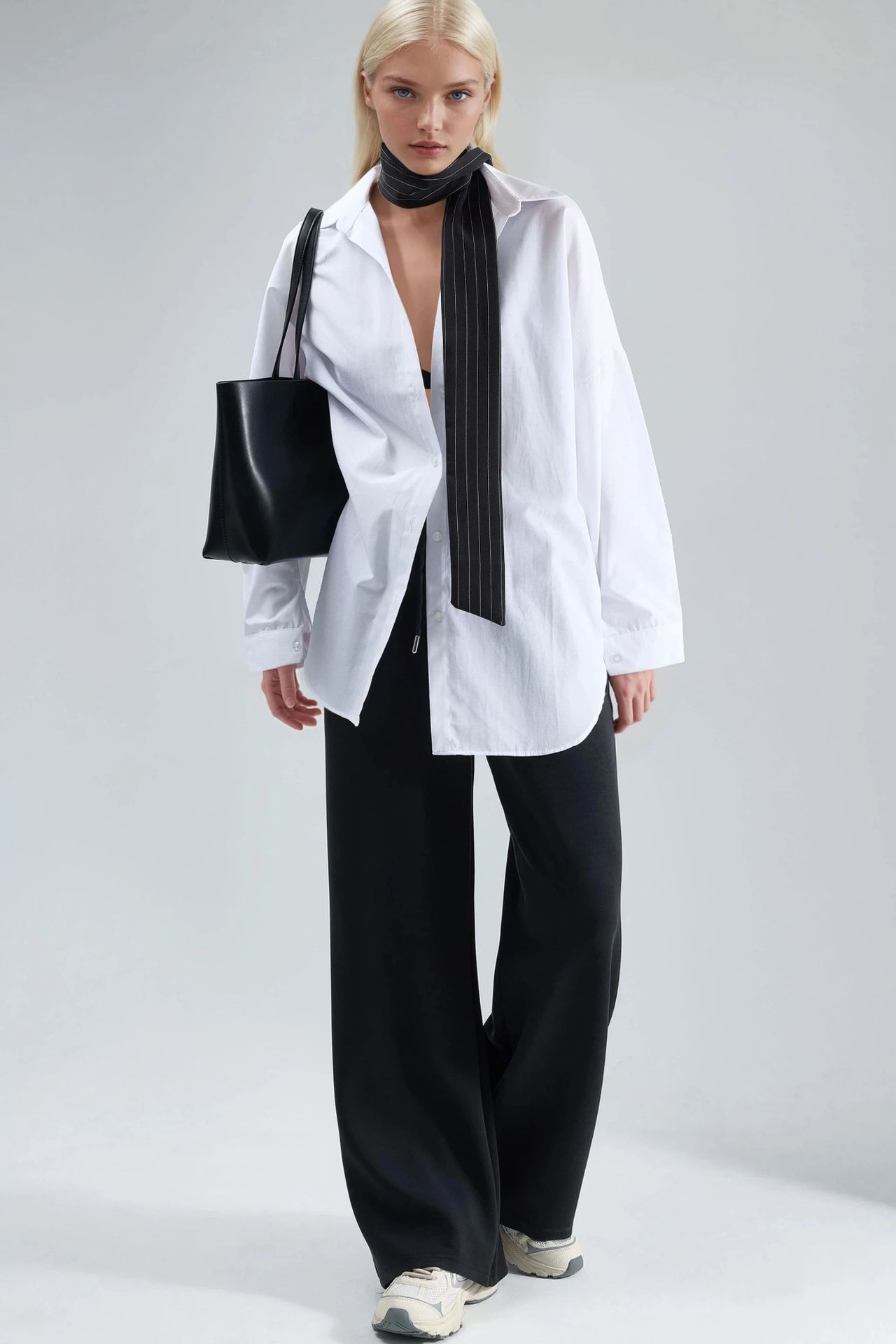BUSEM Mid Waist Wide Leg Modal Pants 4