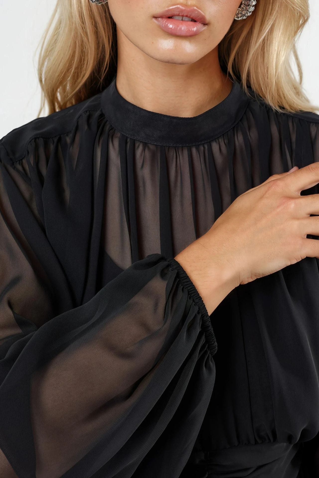 MSN Frilly Turtleneck Mini Dress 6