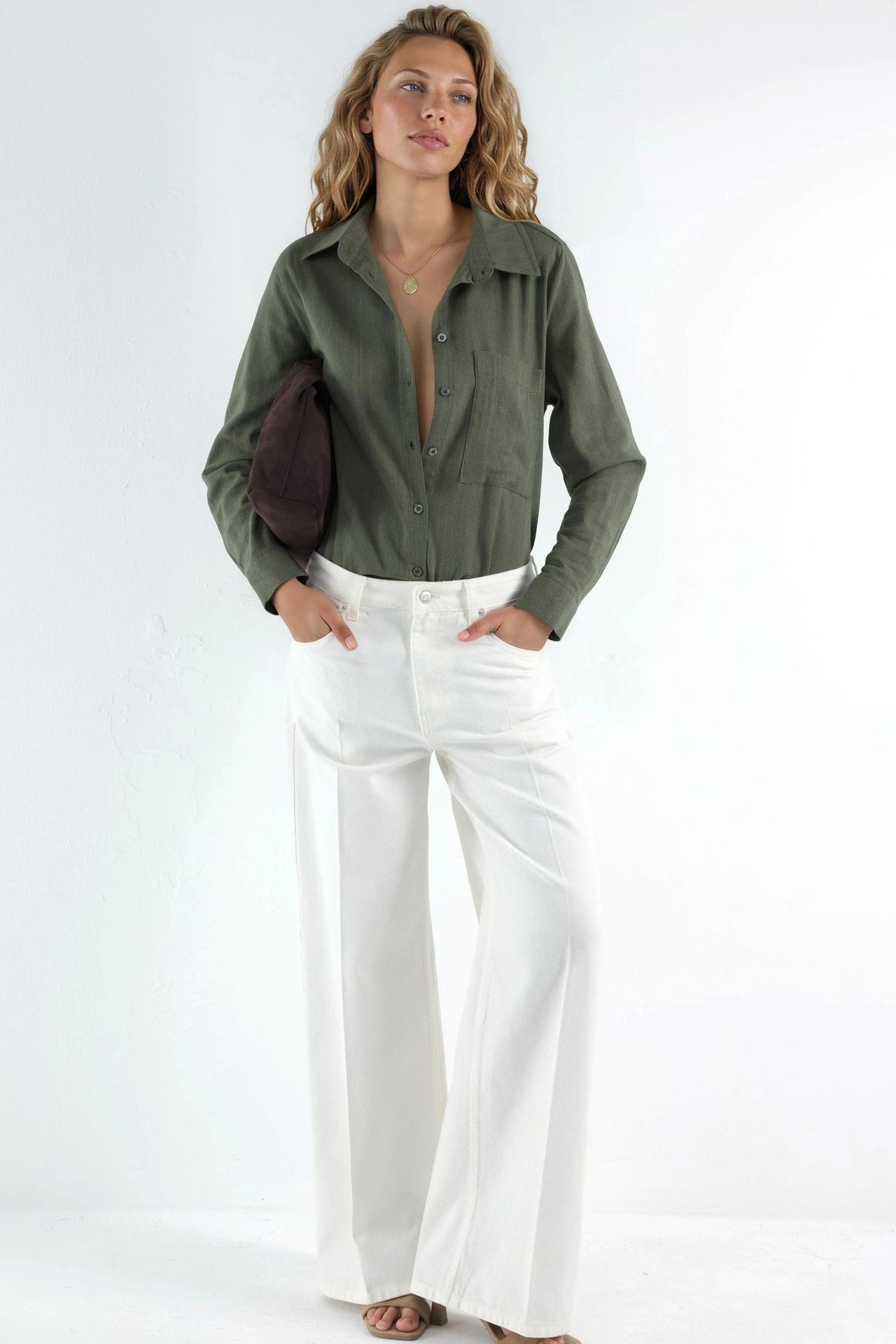Linen Shirt with Pockets 5