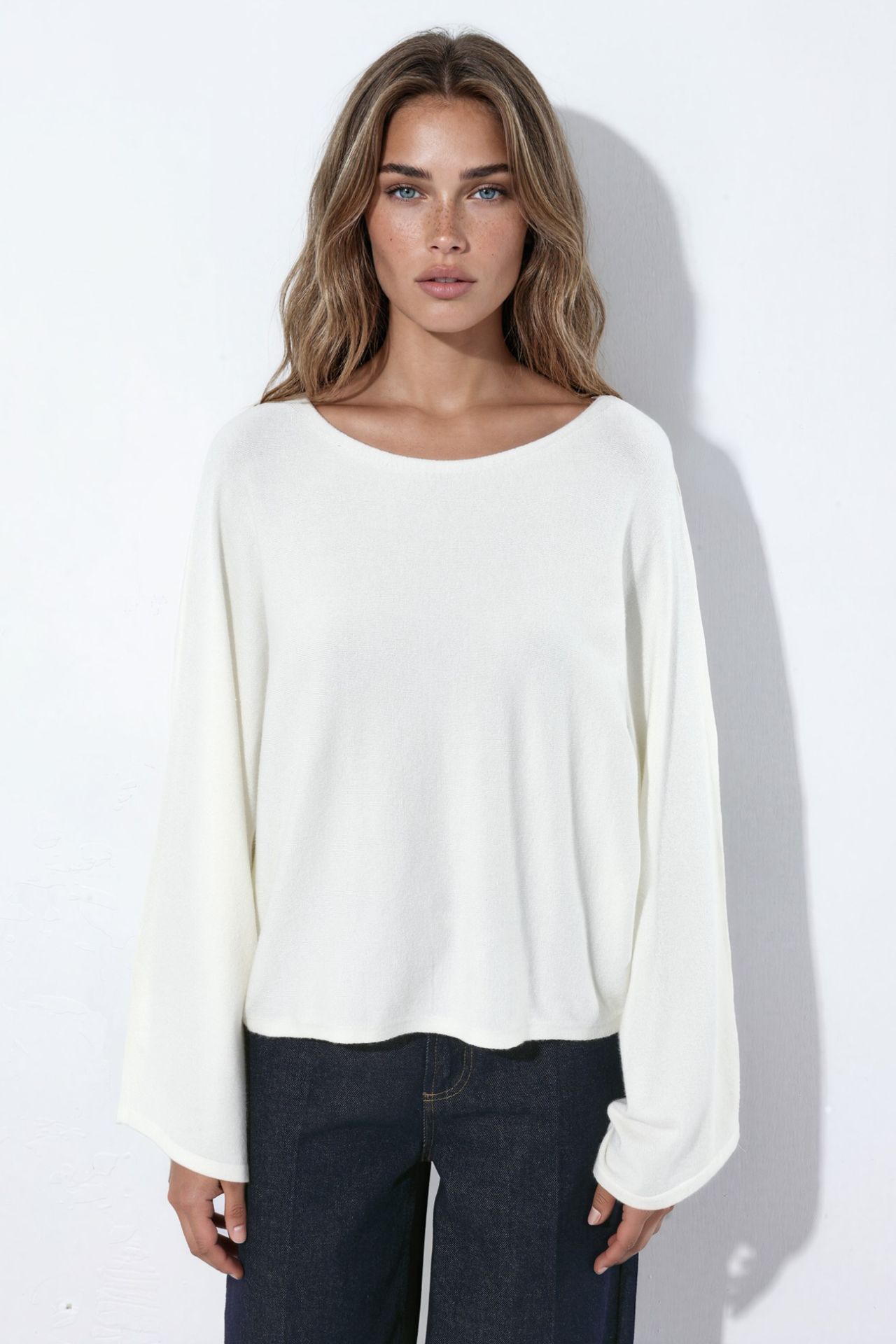 Soft Boat Neck Basic Knit Sweater 6