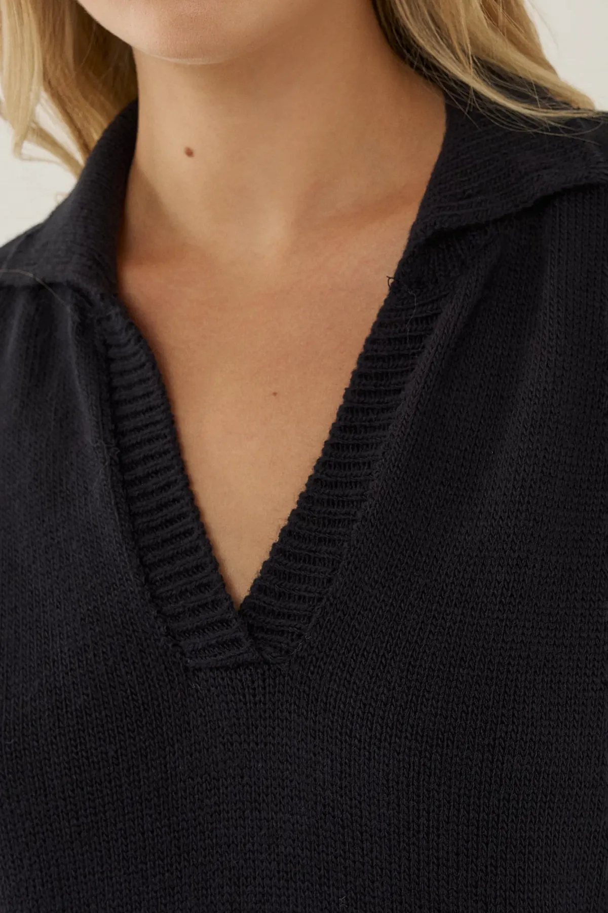 Polo Collar Knit Sweater 3