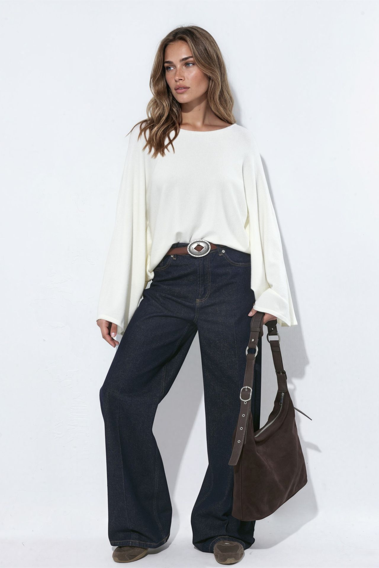 Soft Boat Neck Basic Knit Sweater 4