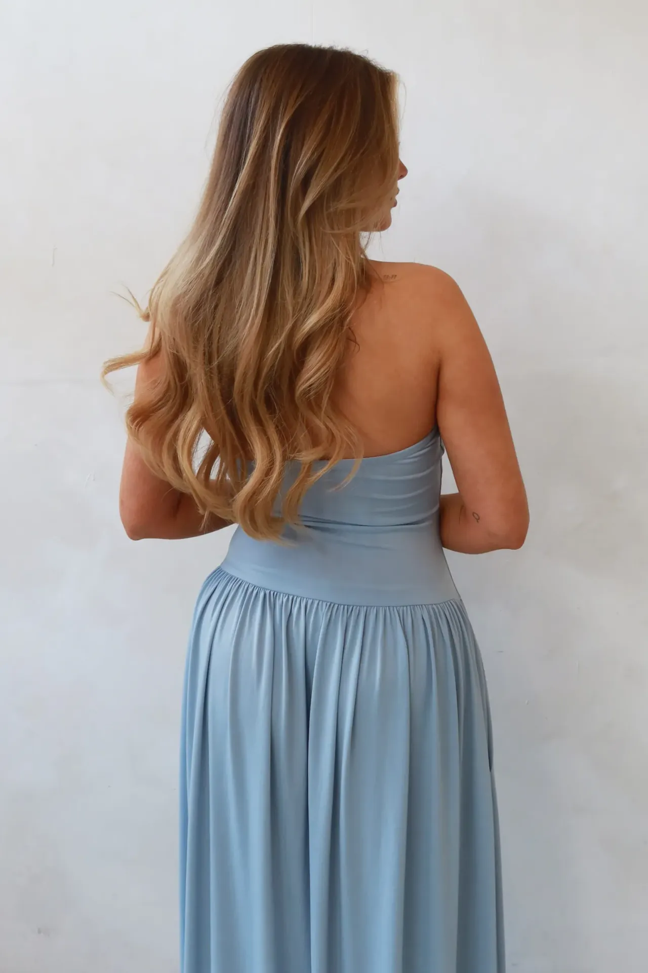 Sofie Strapless Fitted Maxi Dress