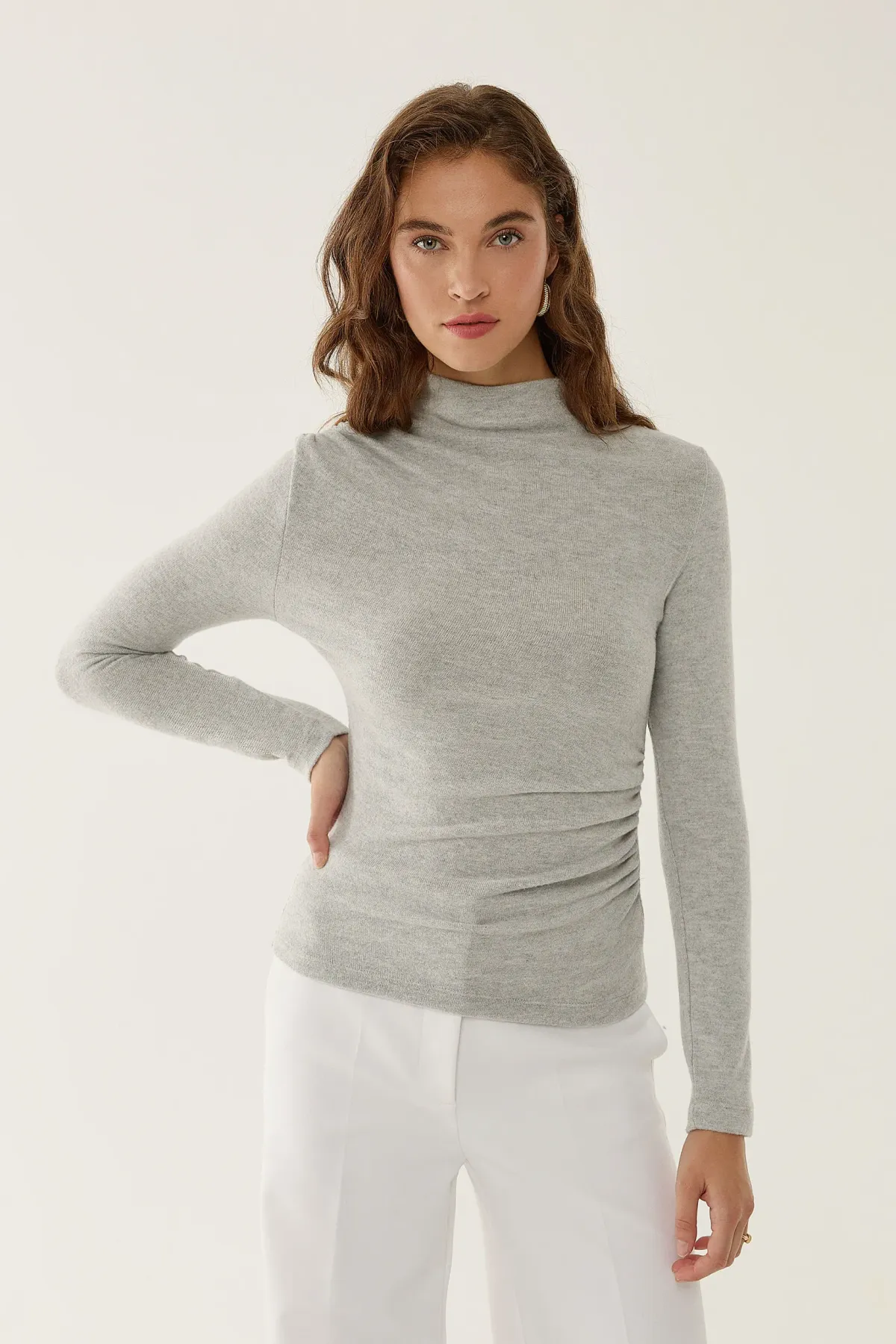 Ruffle Drape Blouse 1