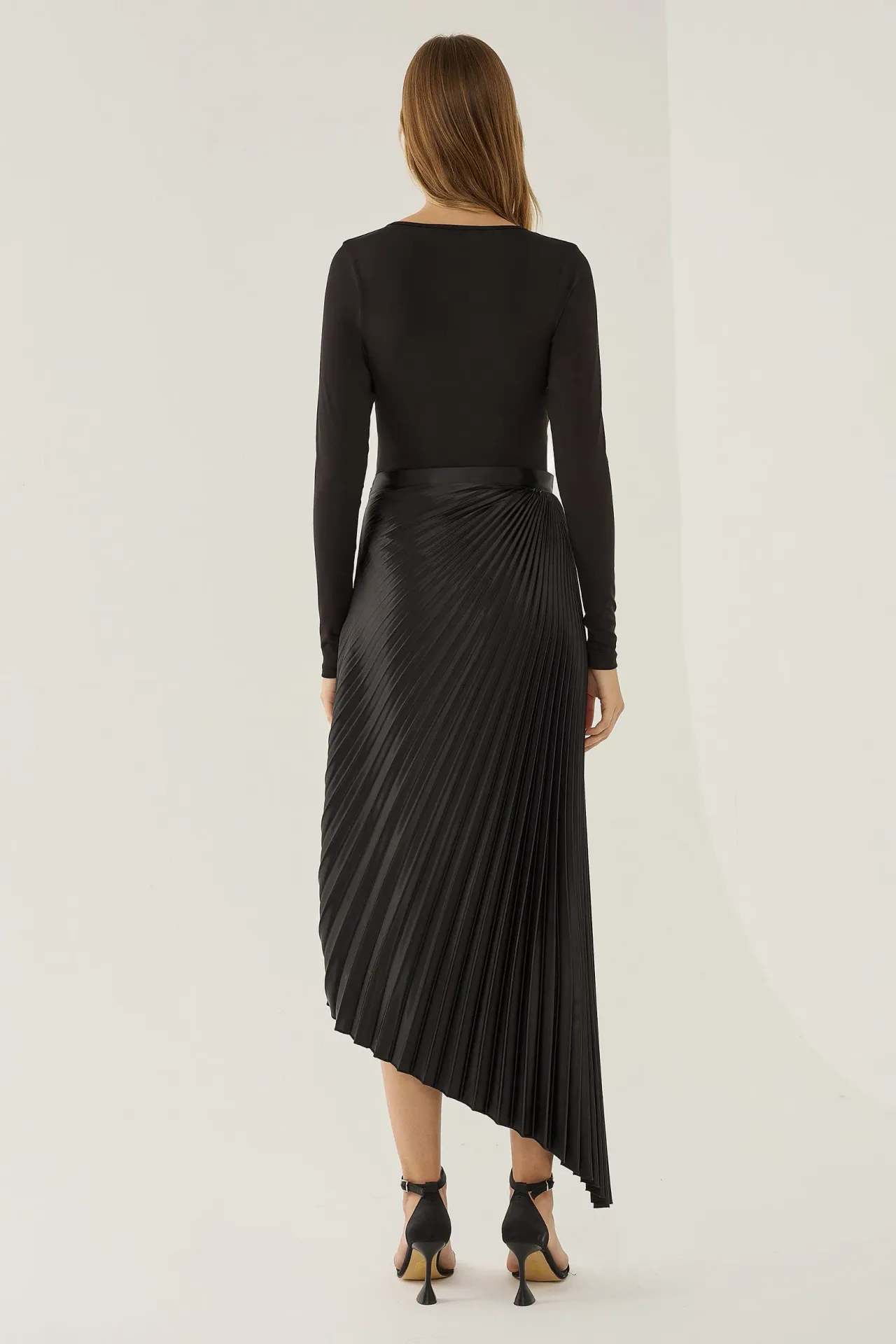 Asymmetric Midi Skirt