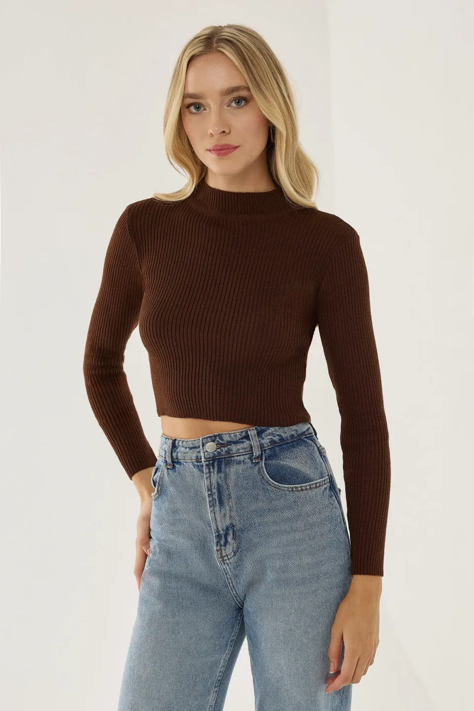 Half Turtleneck Sweater