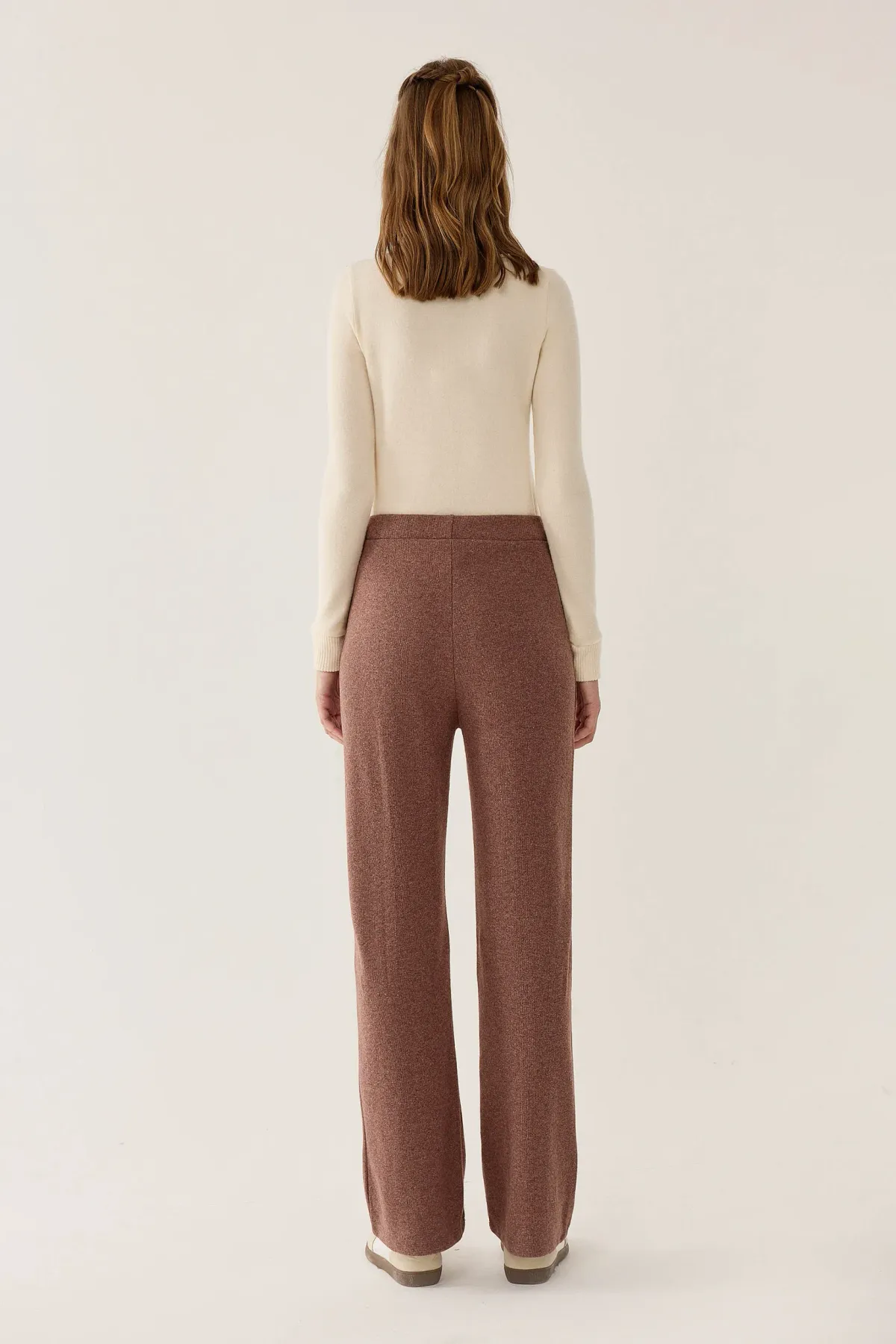 Elastic Waist Straight Leg Pants 4