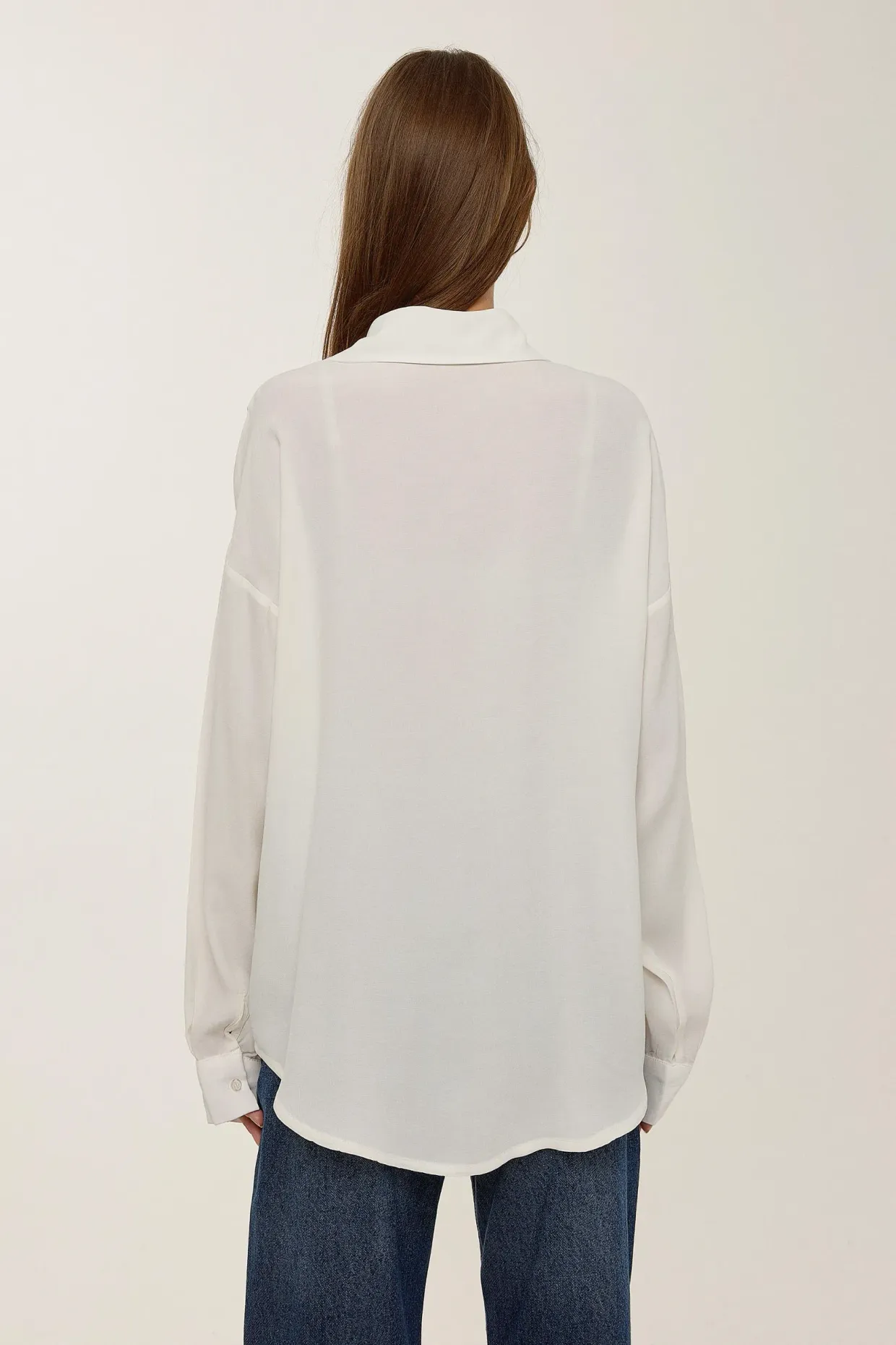 Loose Fitted White Shirt  3
