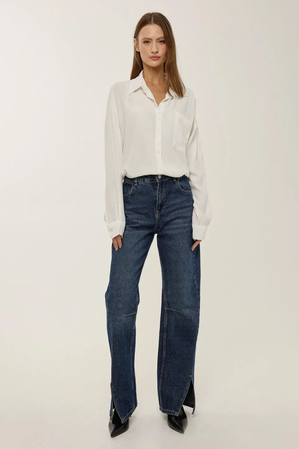 Loose Fitted White Shirt 