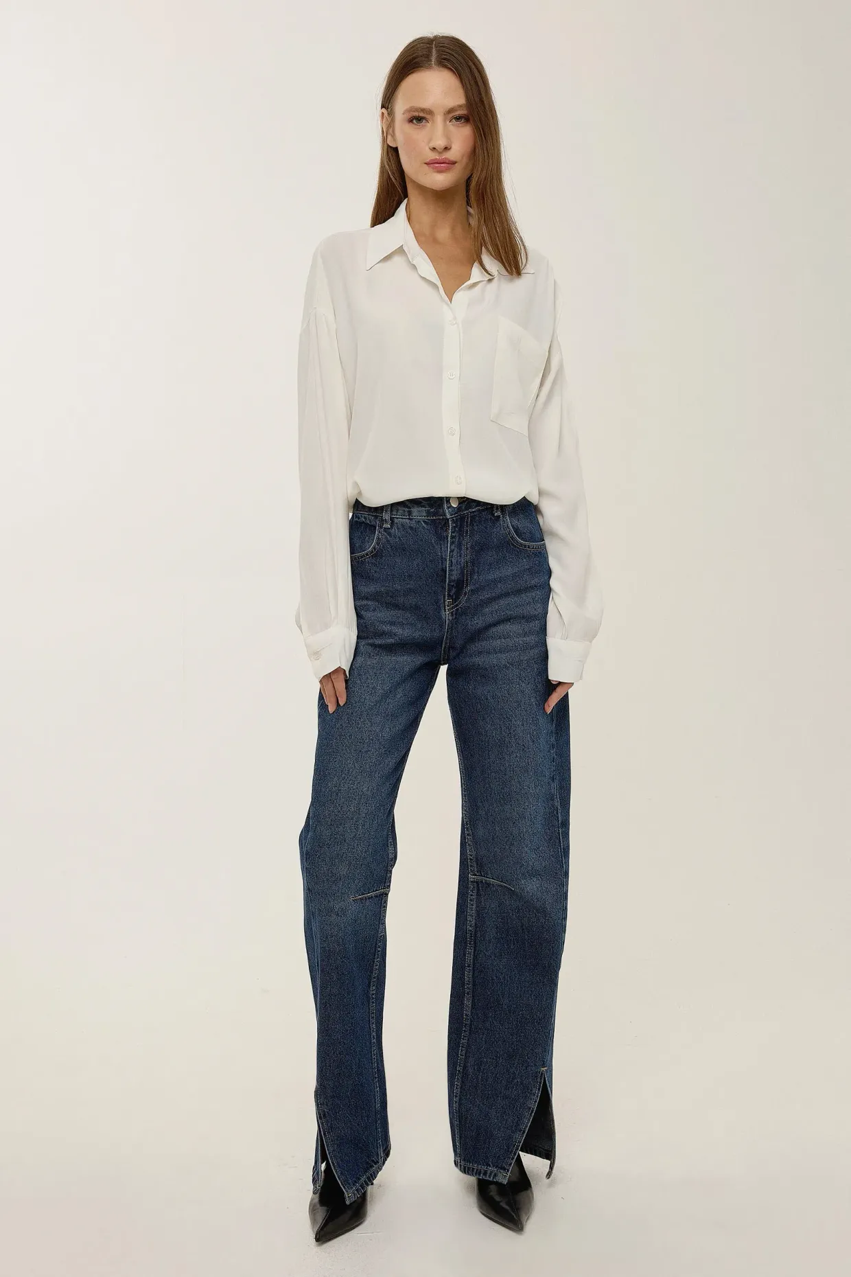 Loose Fitted White Shirt  2