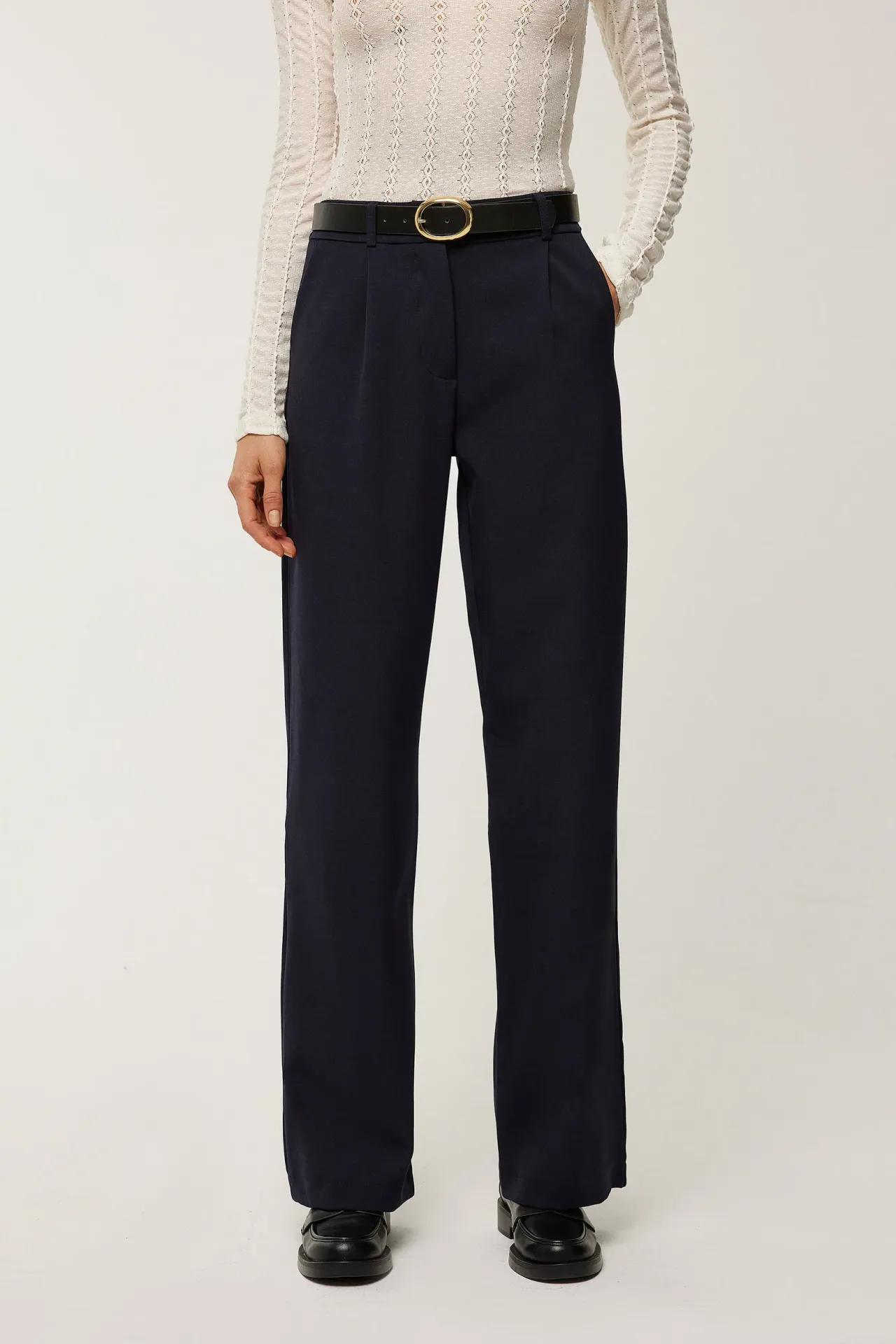 Straight Leg Suit Pants