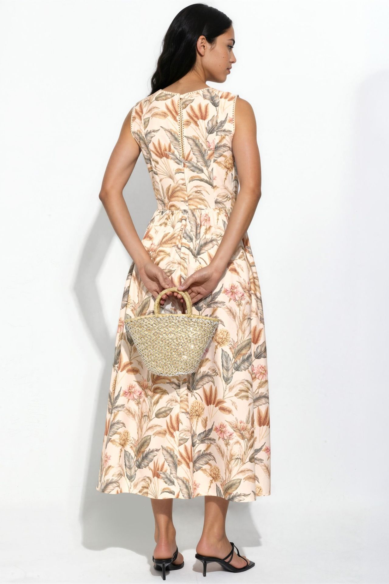 Cotton Dress with Lace Detail 5