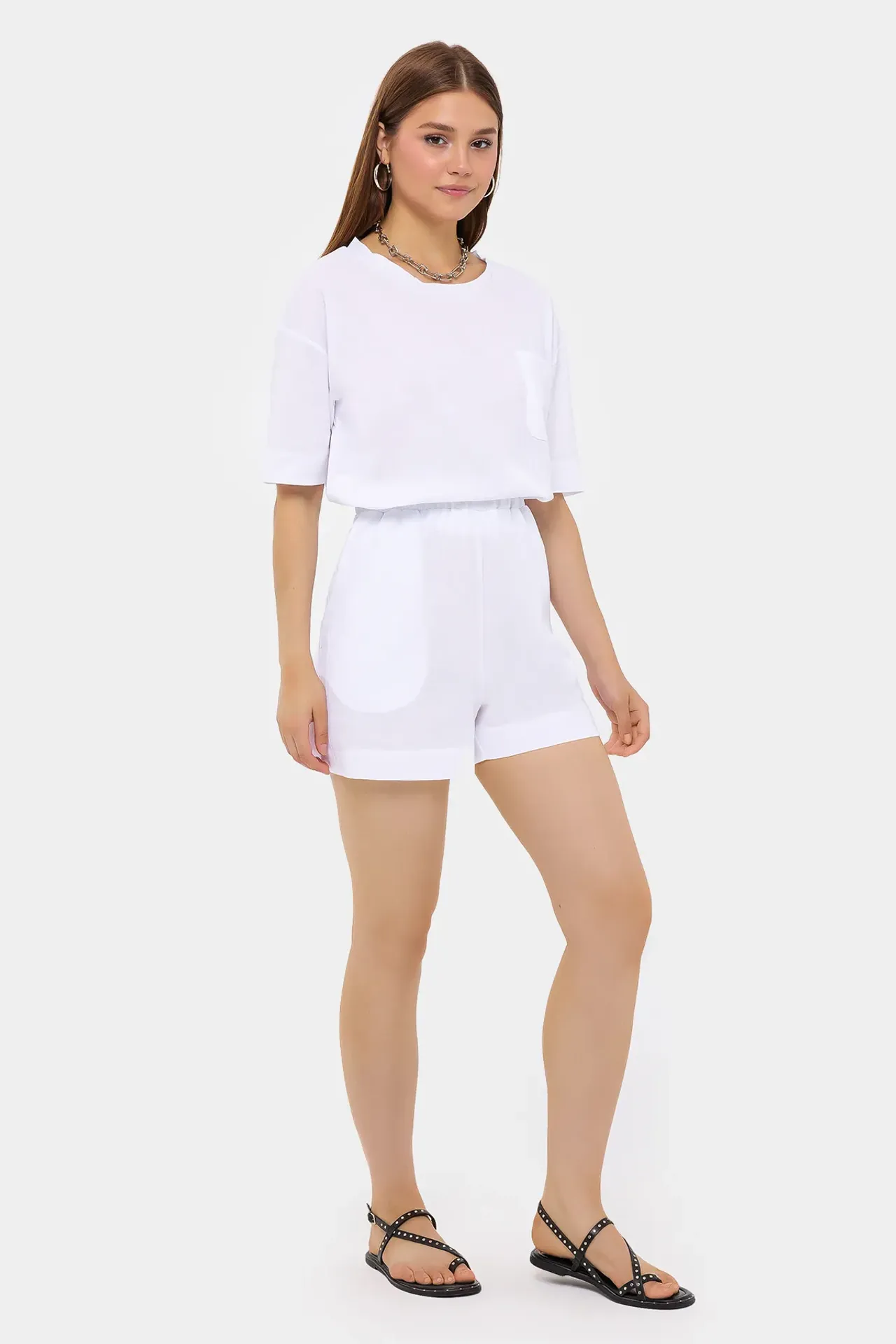 High-Waist Baggy Coords Set