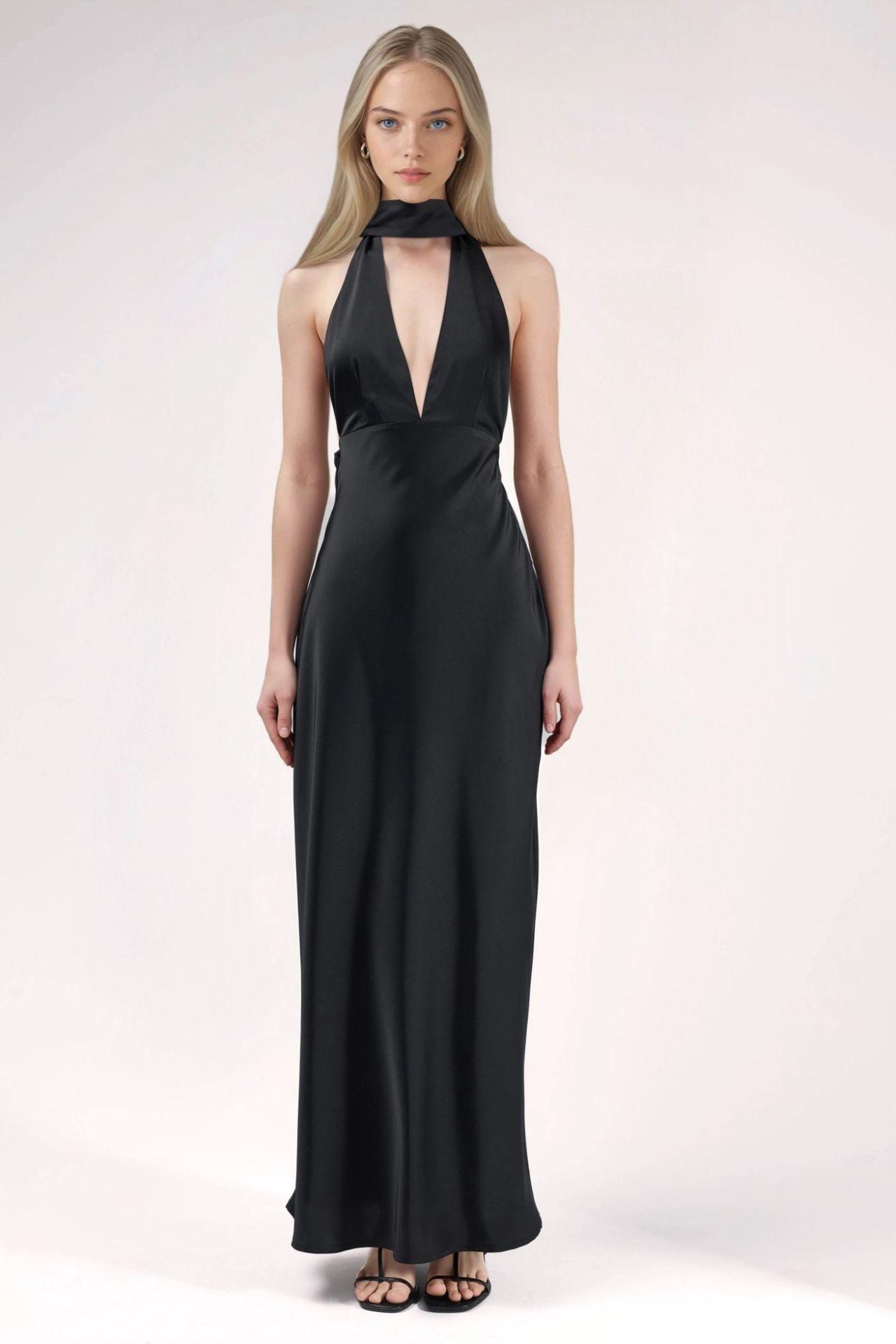 V-Neck Bodycon Maxi Dress 7