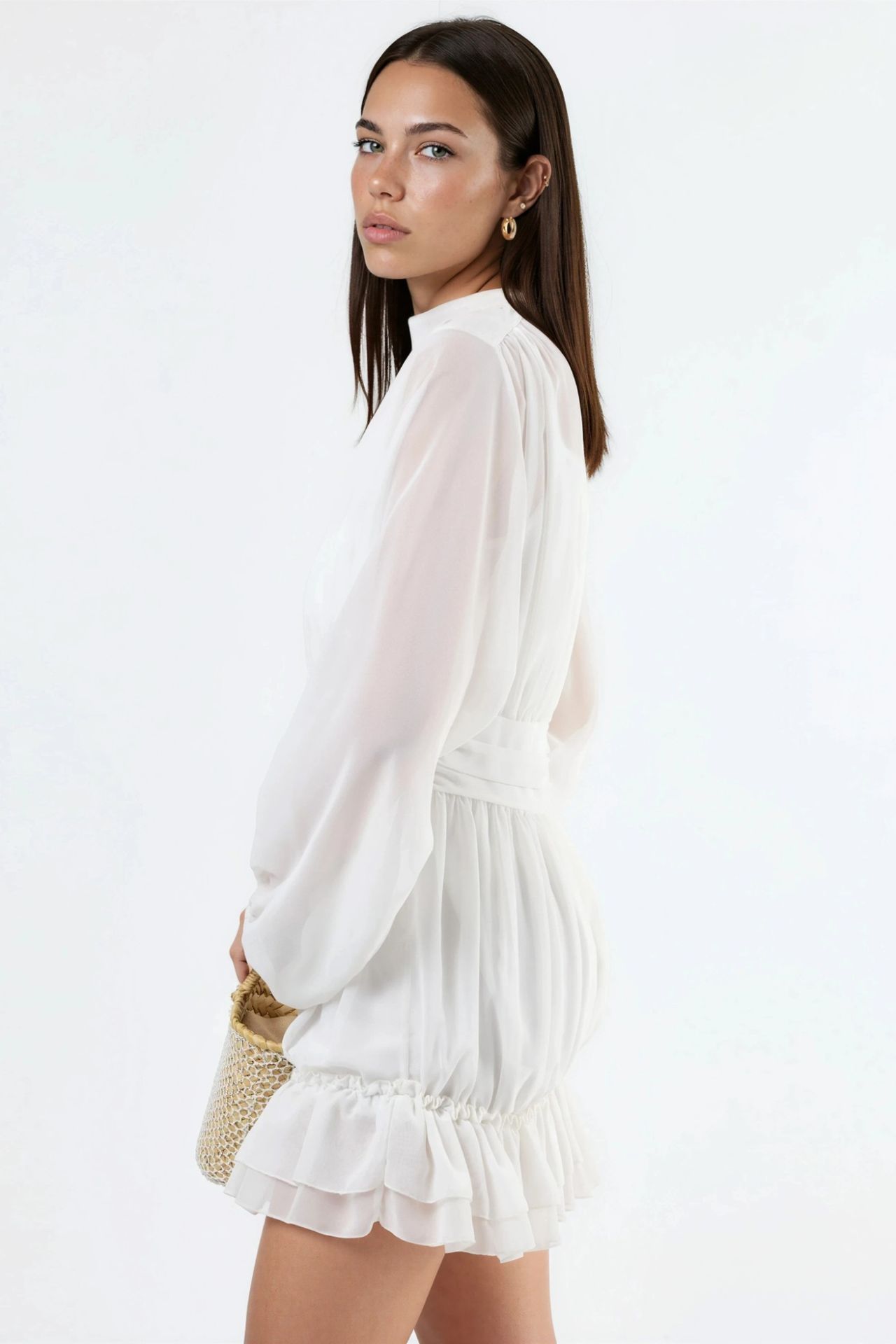 MSN Frilly Turtleneck Mini Dress 4
