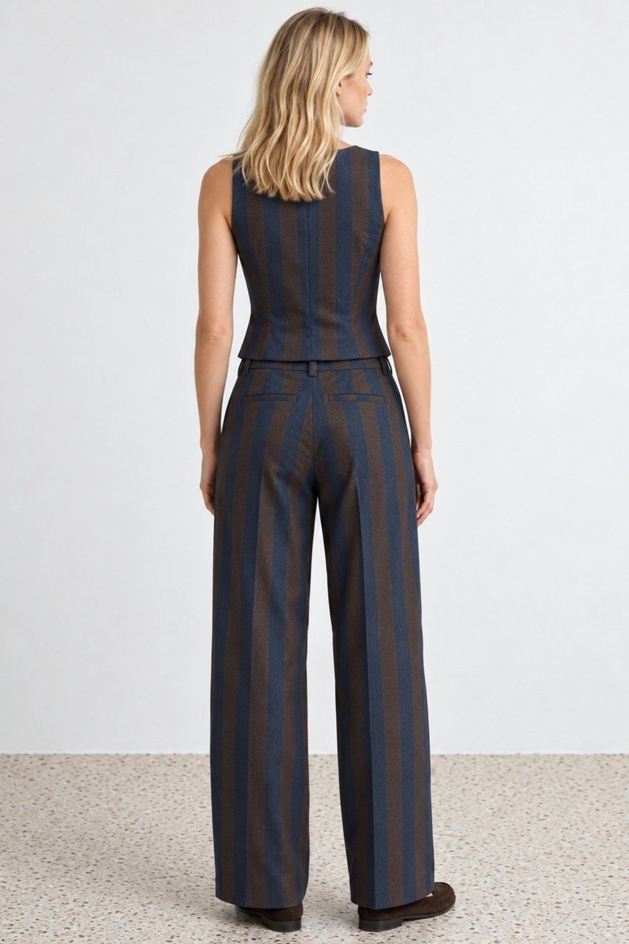 Striped Straight Leg Pants 5