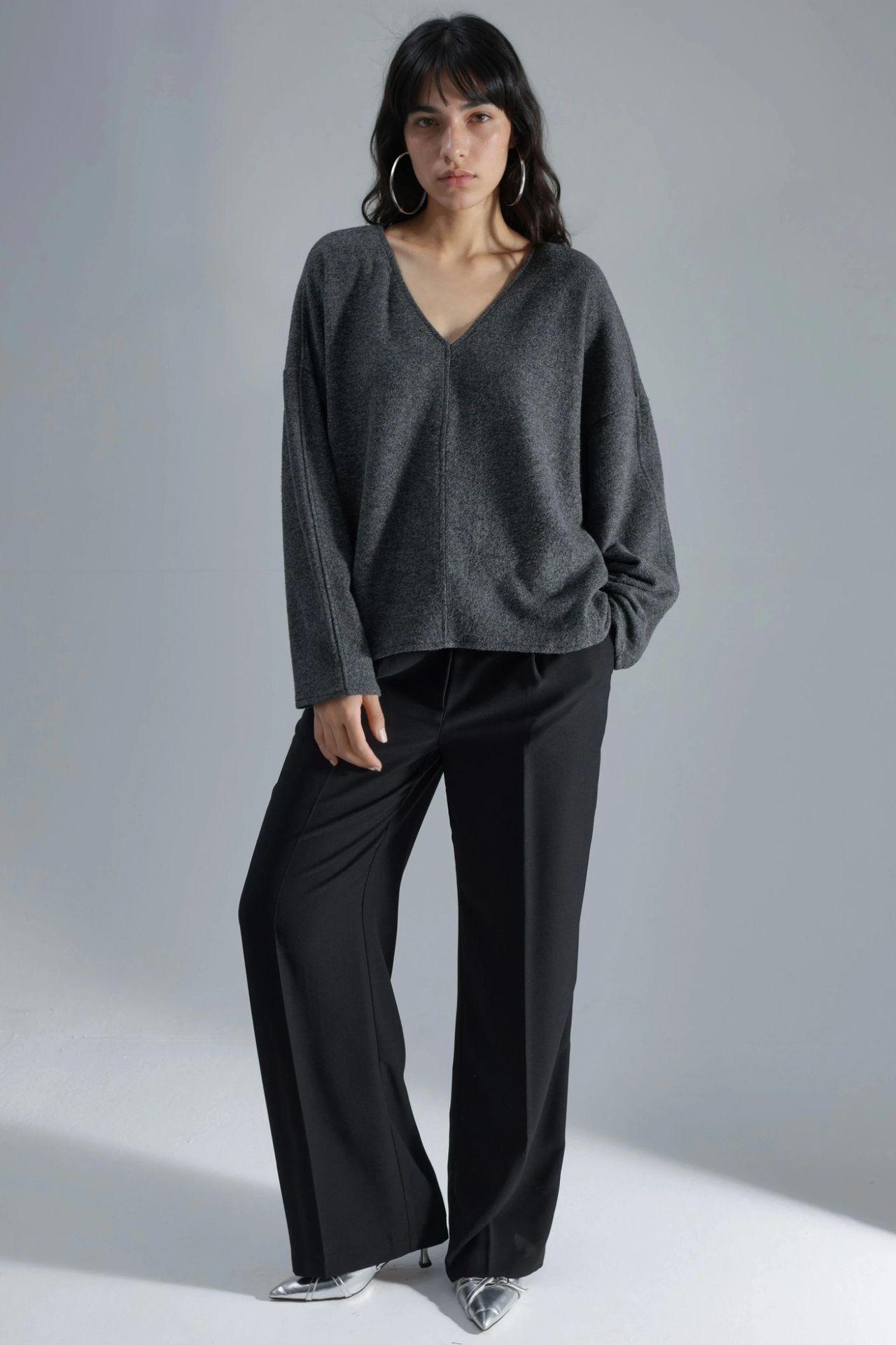 BUSEM V-Neck Long Sleeve Blouse 4