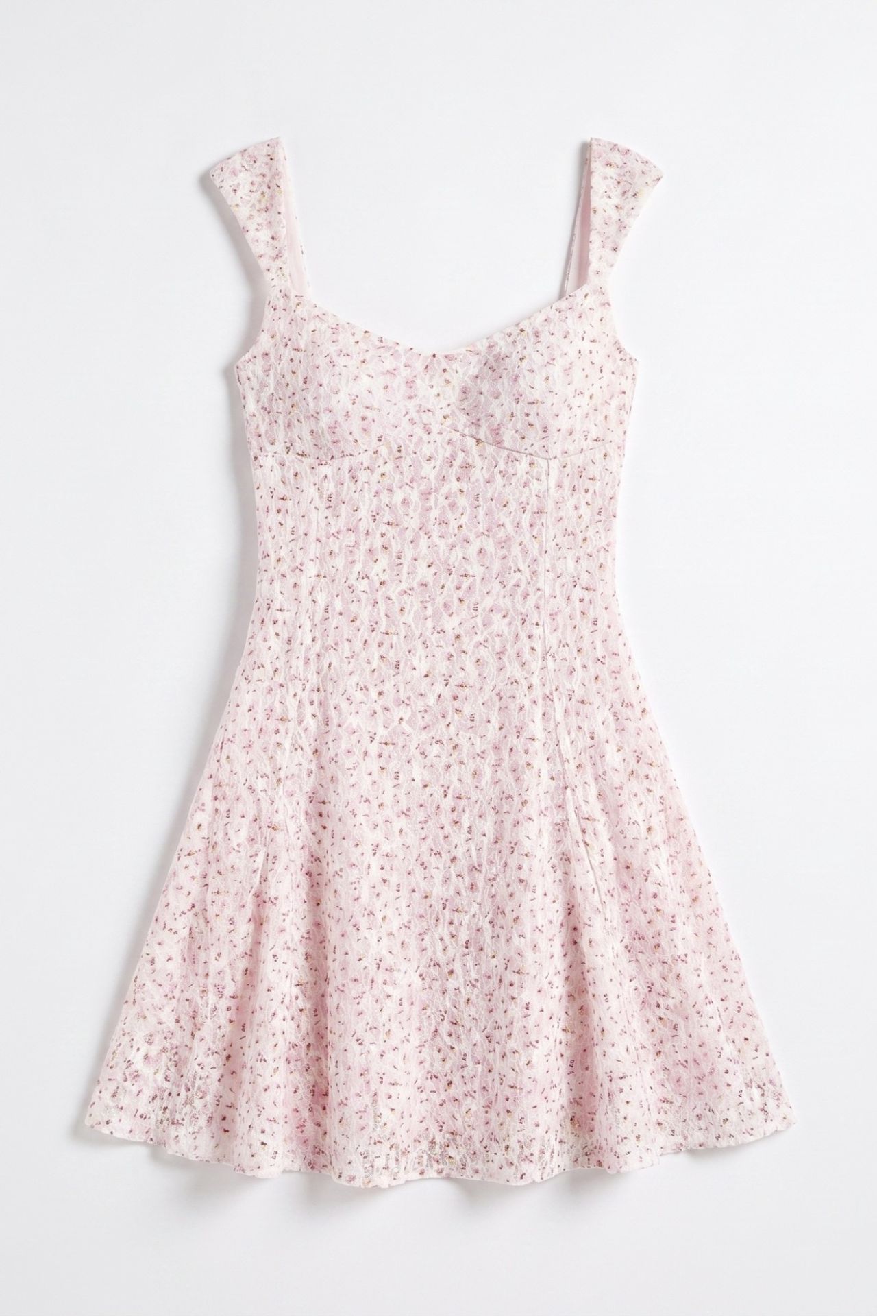 Mini Lace Printed Dress 5