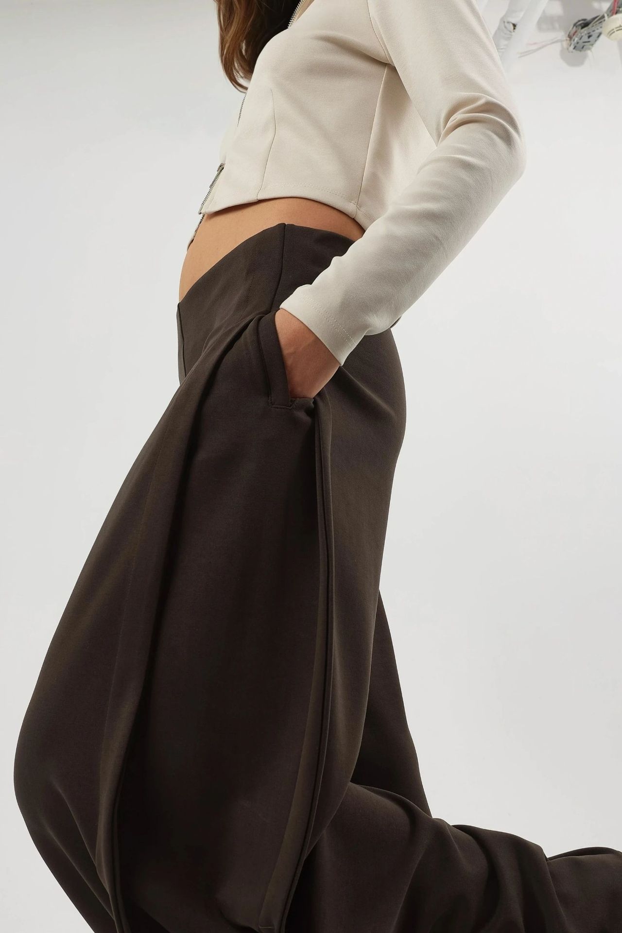 BUSEM Wide Leg Pleated Pants 5
