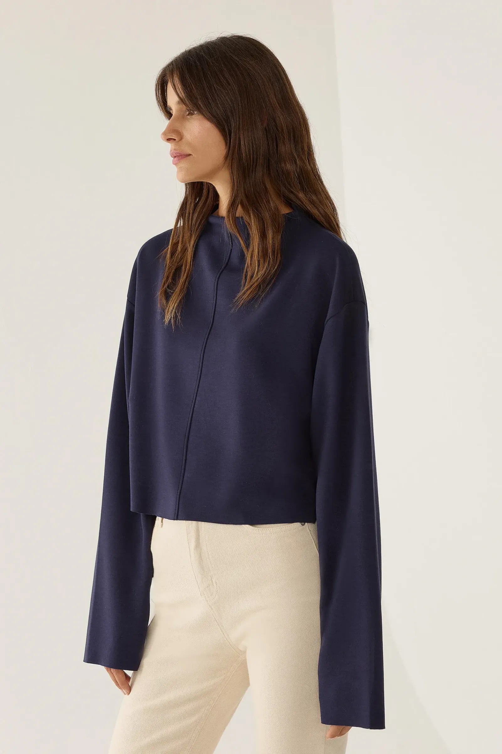 Comfort Fit Stitch Detailed Blouse 3