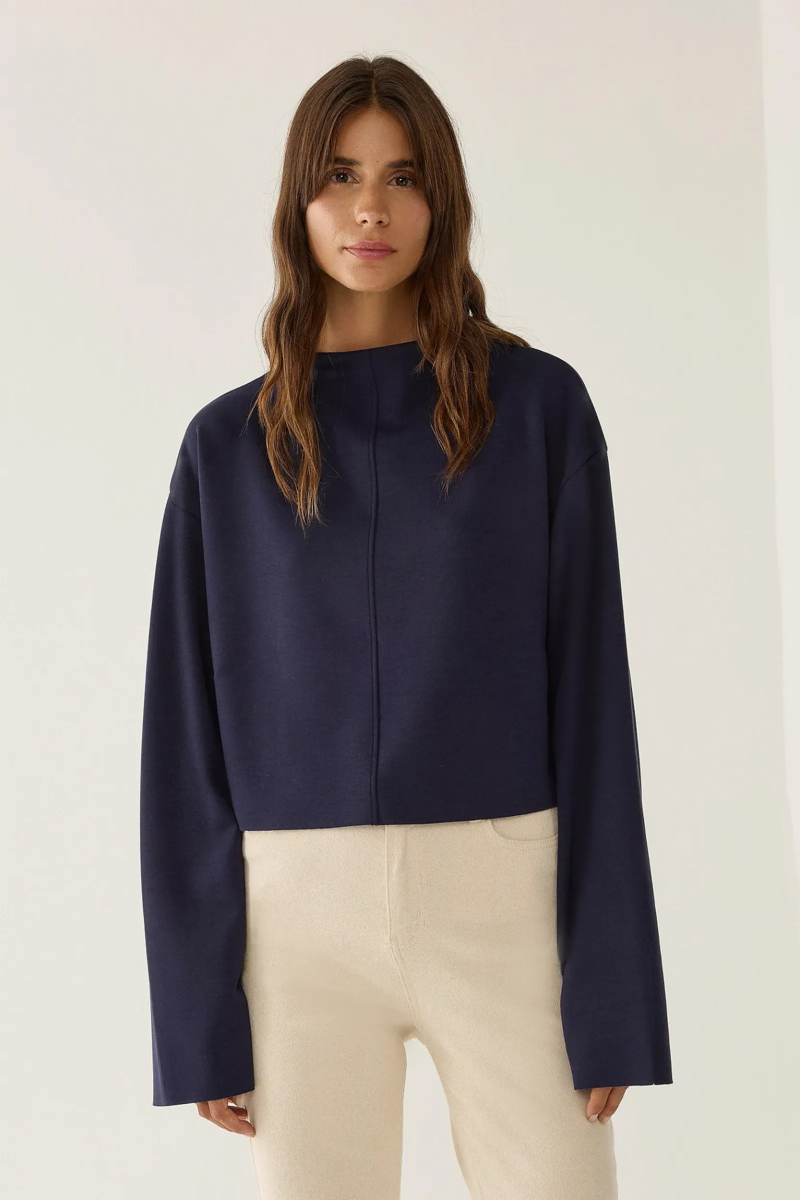 Comfort Fit Stitch Detailed Blouse 1