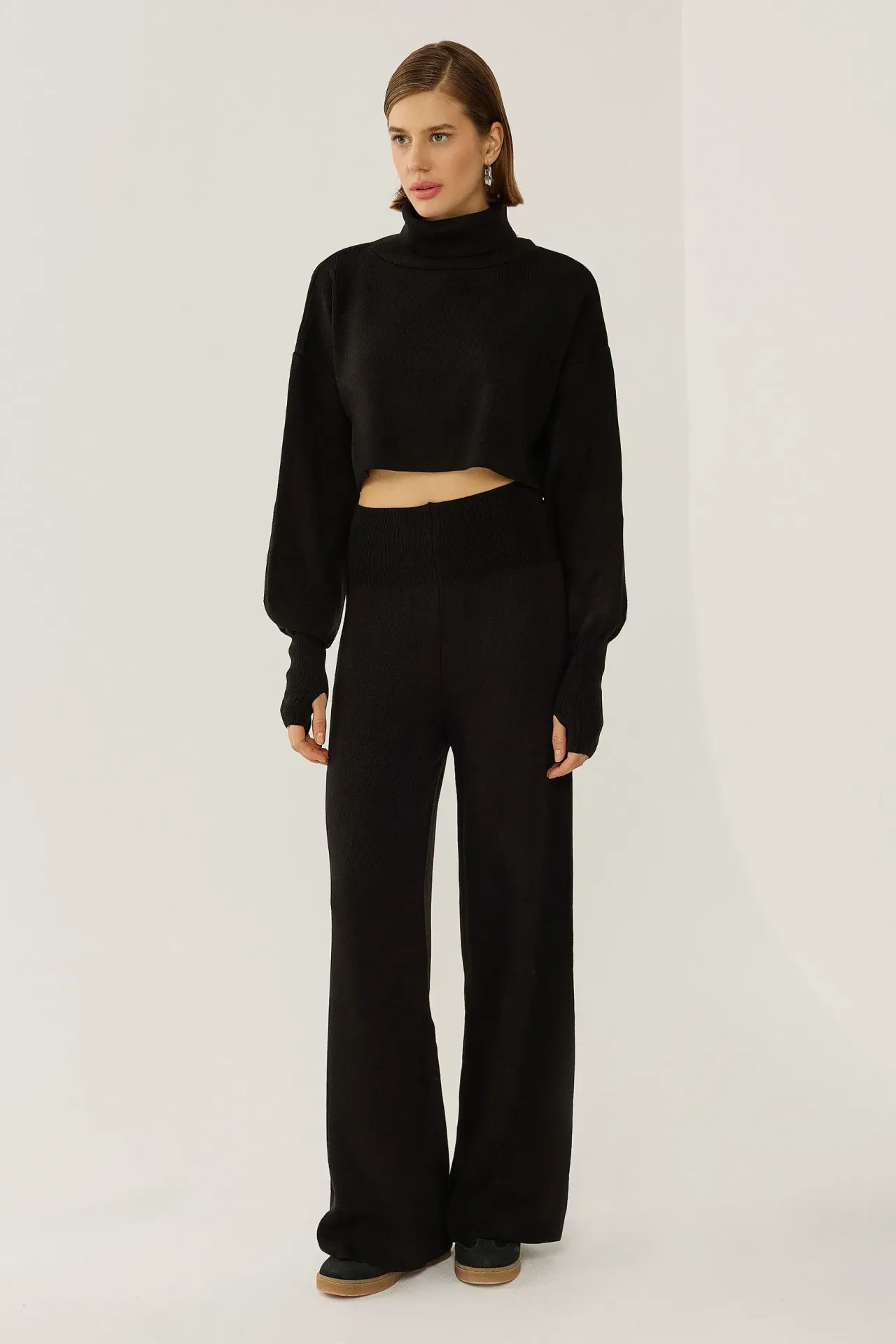 Turtleneck Knit Co-ord Set