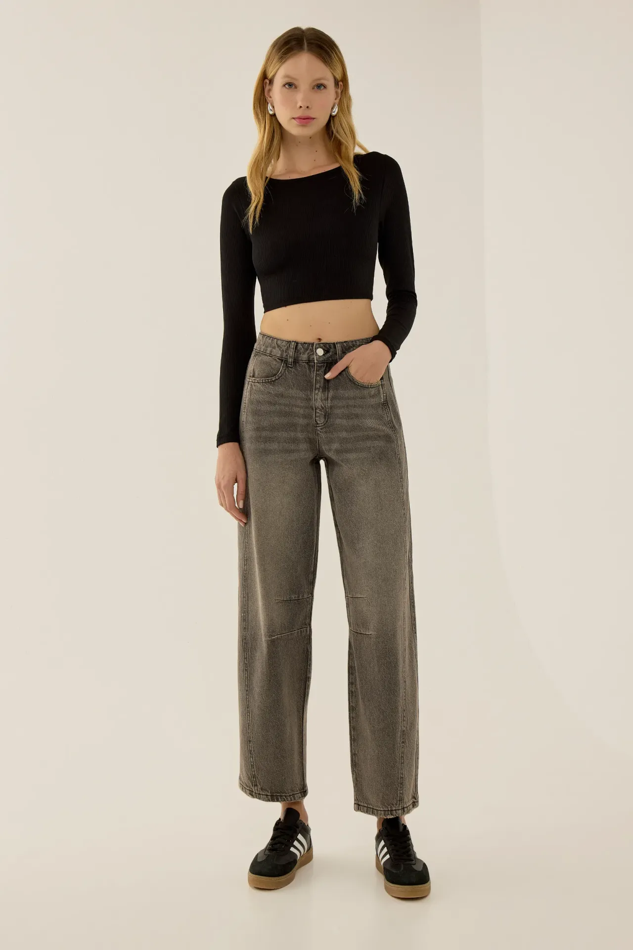 High Waist Balloon Fit Jeans