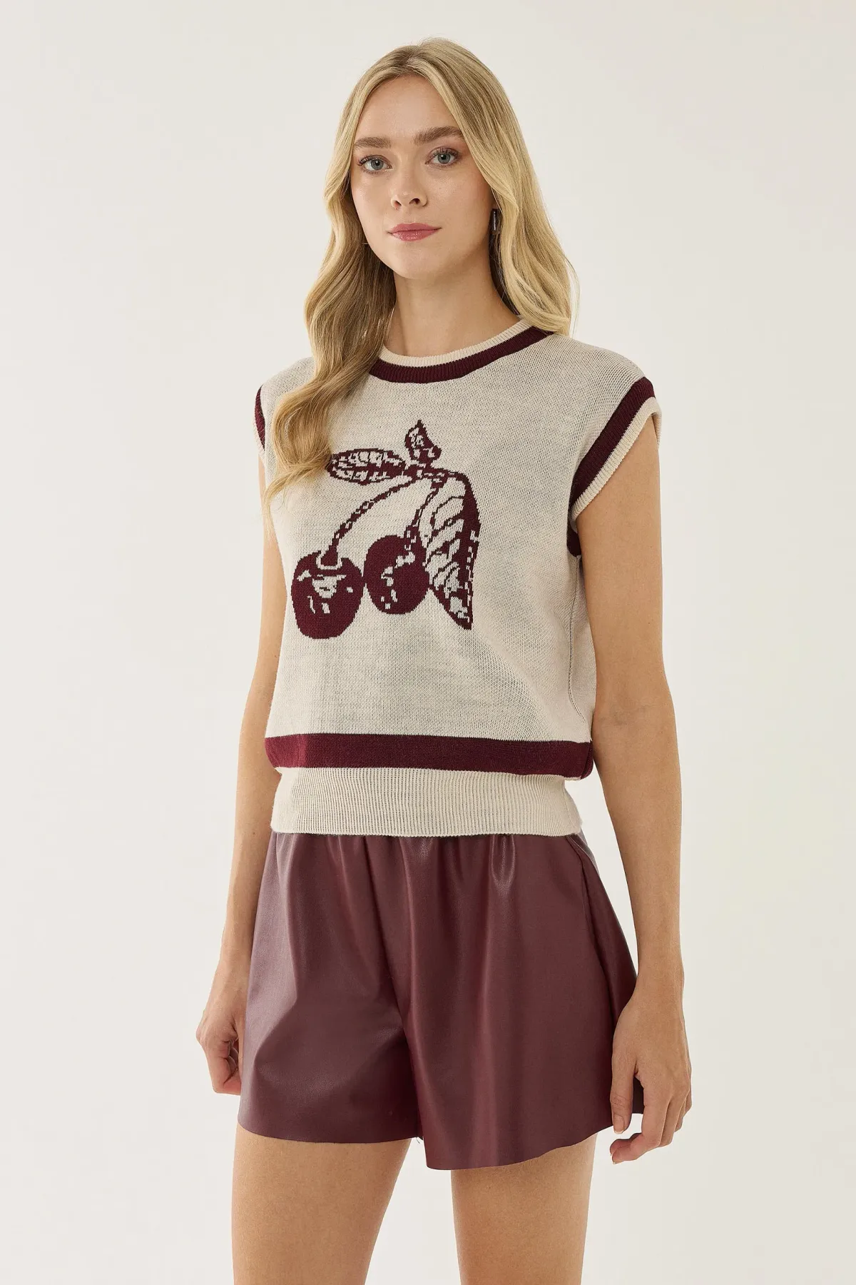 Cherry Patterned Sweater 3
