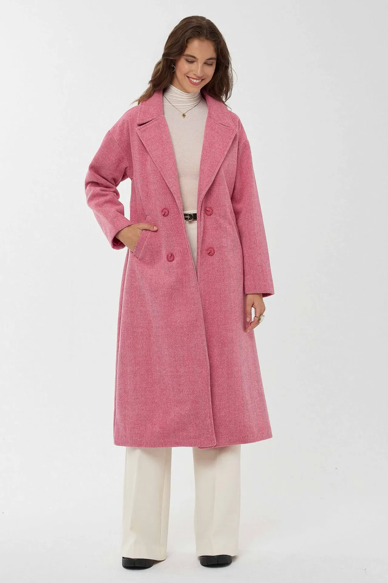 Relaxed Fit Long Coat